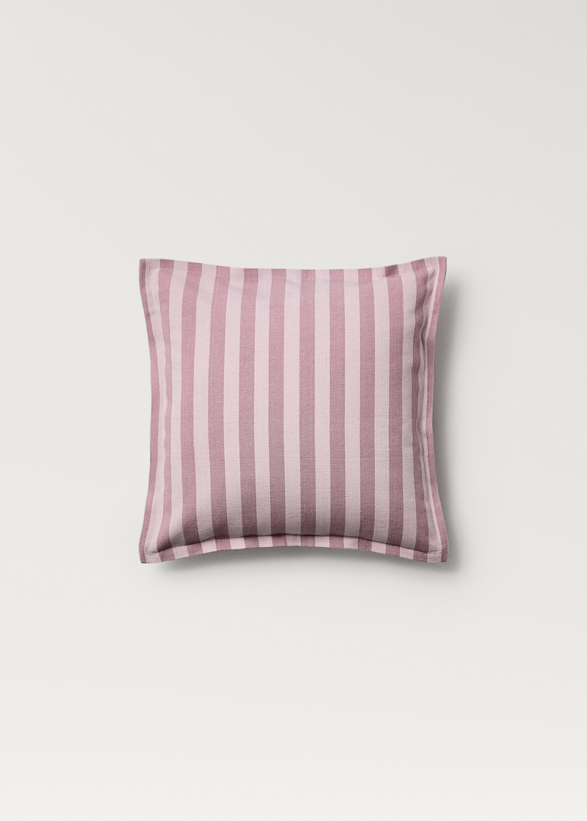 Children's woven stripe cushion cover 40x40 cm - Article without model, Pink. Ref: 87085985-00.
