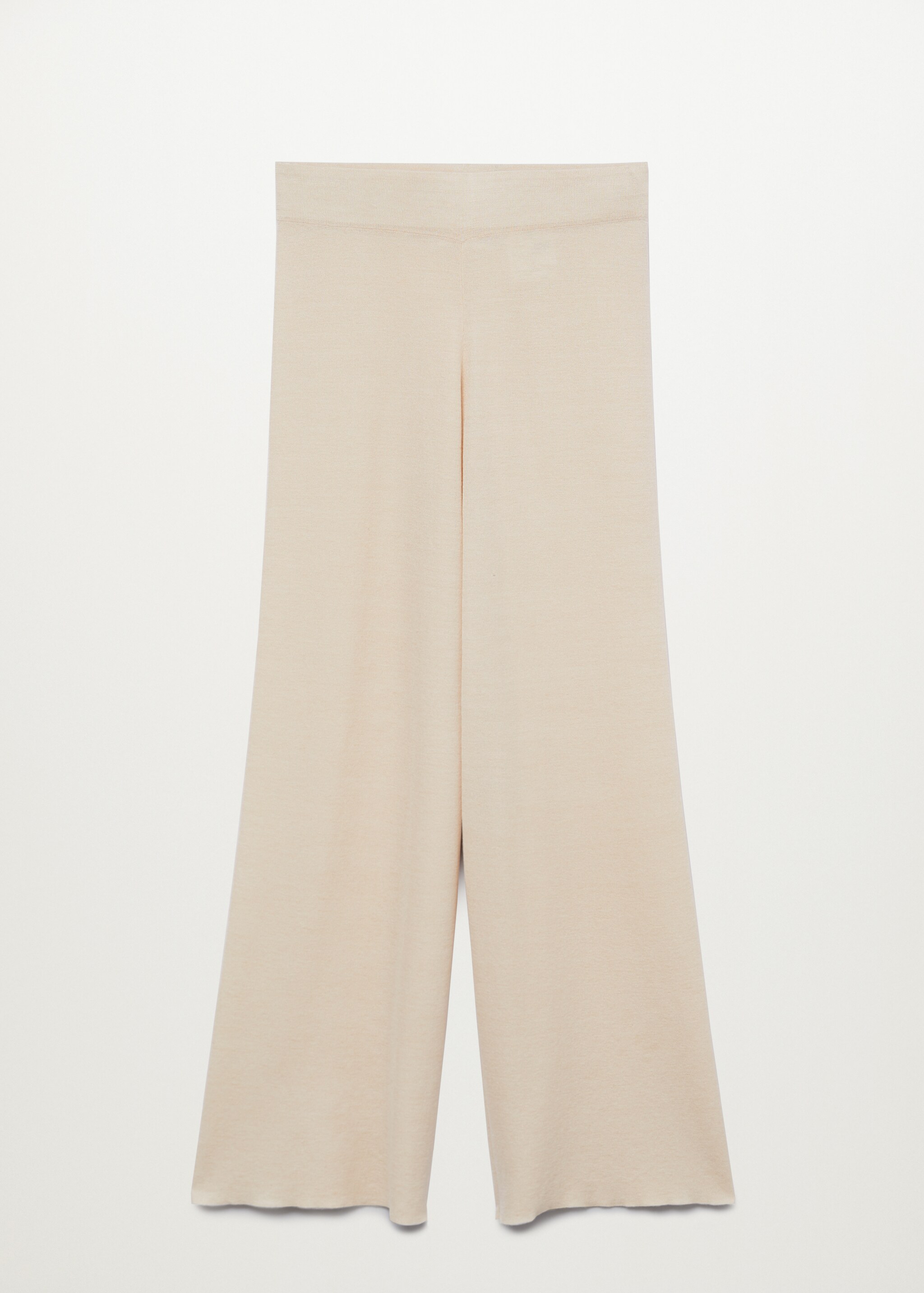 Cotton-linen knitted pants  - Article without model