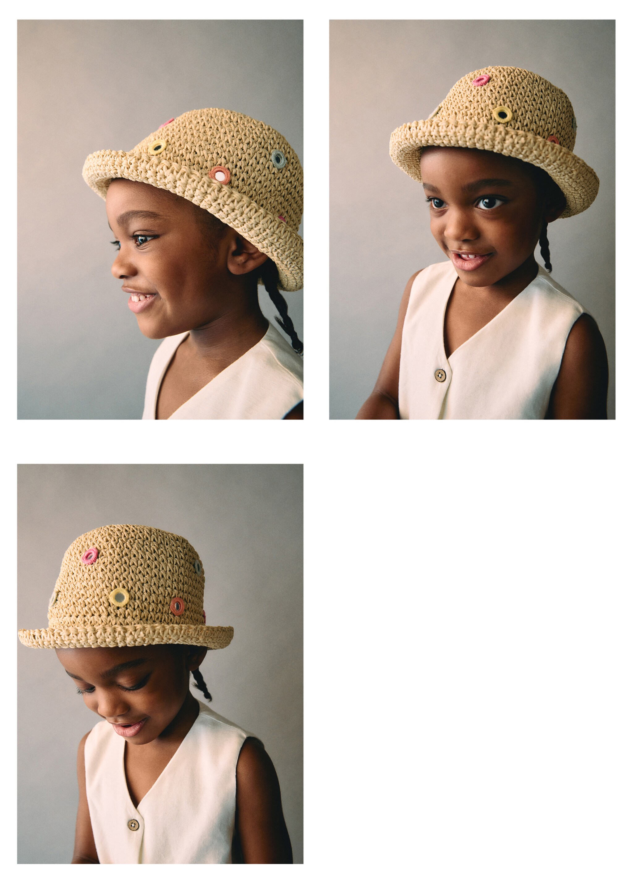 Natural fibre hat - Details of the article 9, Sand. Ref: 87086341-00.