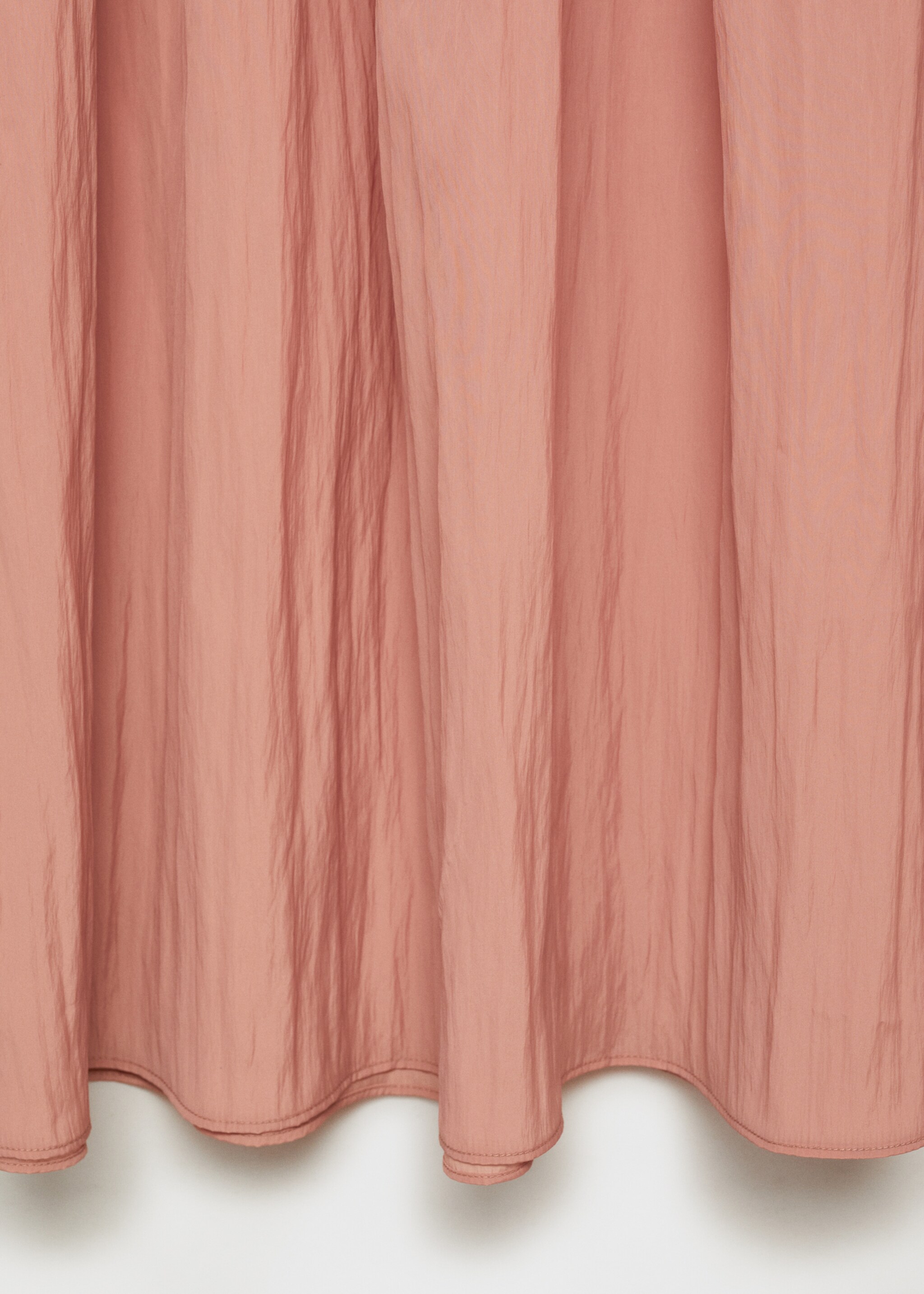 Gathered midi-skirt with panels - Details of the article 0, Pastel Pink. Ref: 87086344-00.