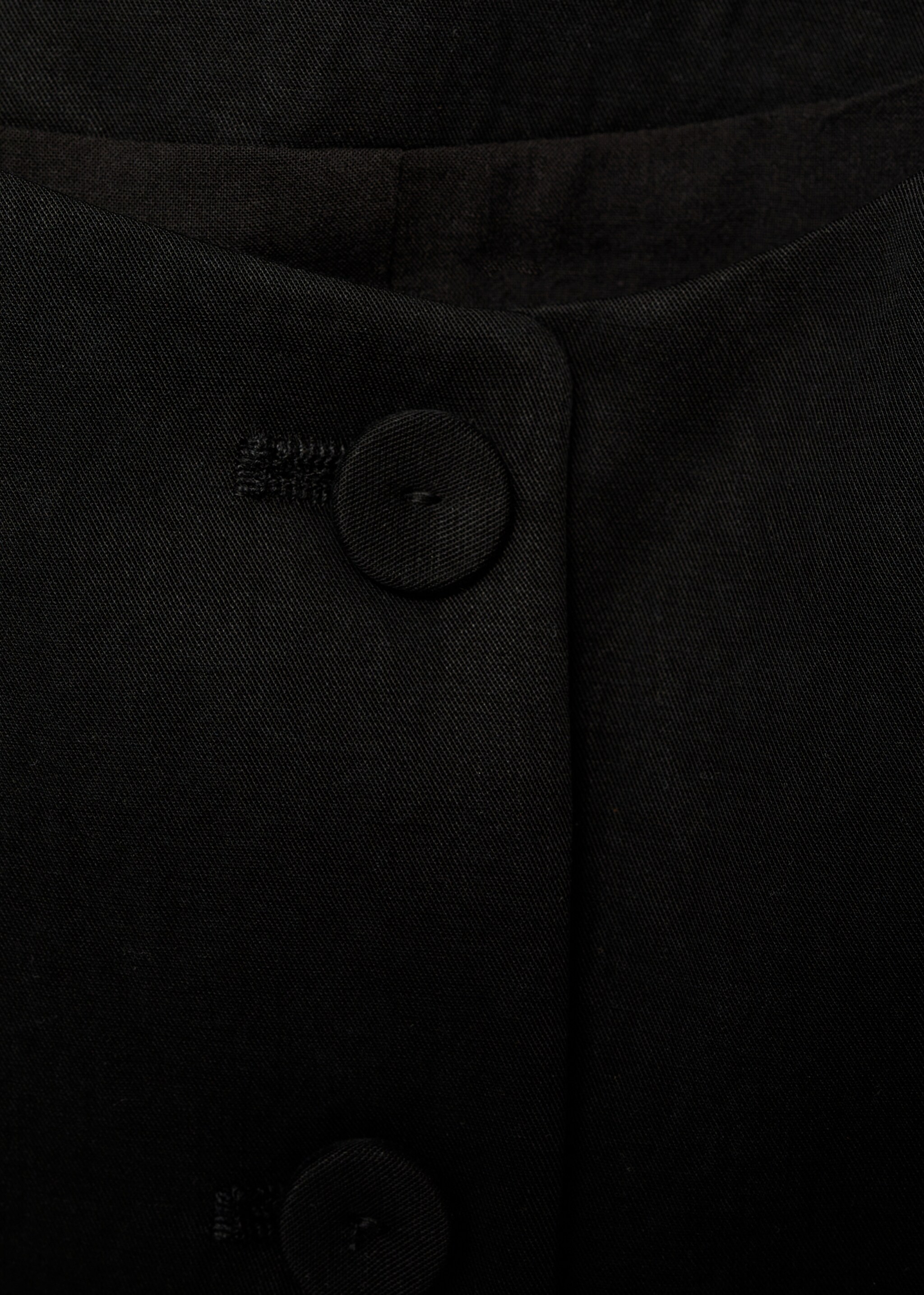 Γιλέκο κοστούμι ίσιο lyocell - Λεπτομέρεια του προϊόντος 0, Μαύρο. Ref: 87086345-00.