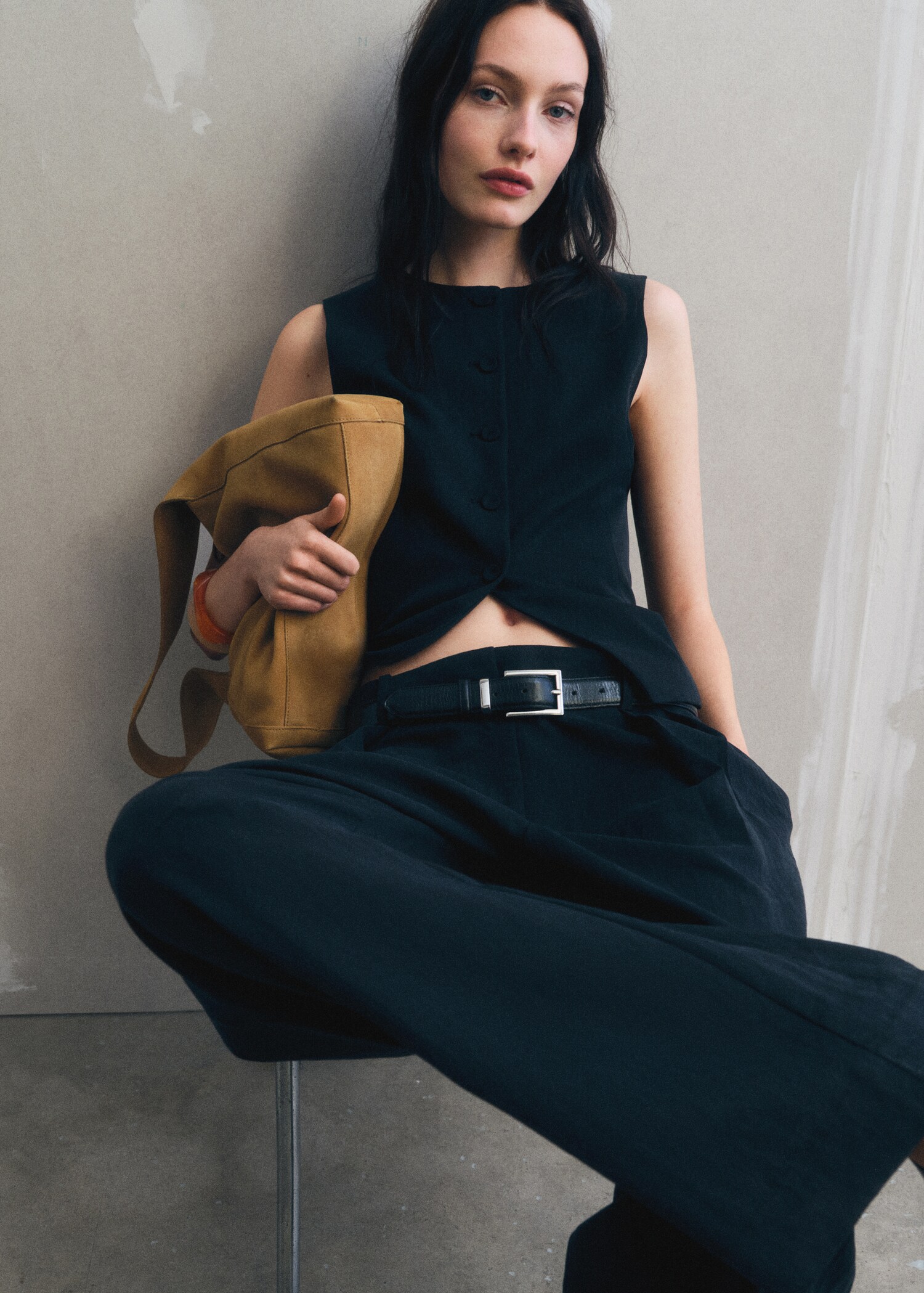 Γιλέκο κοστούμι ίσιο lyocell - Λεπτομέρεια του προϊόντος 6