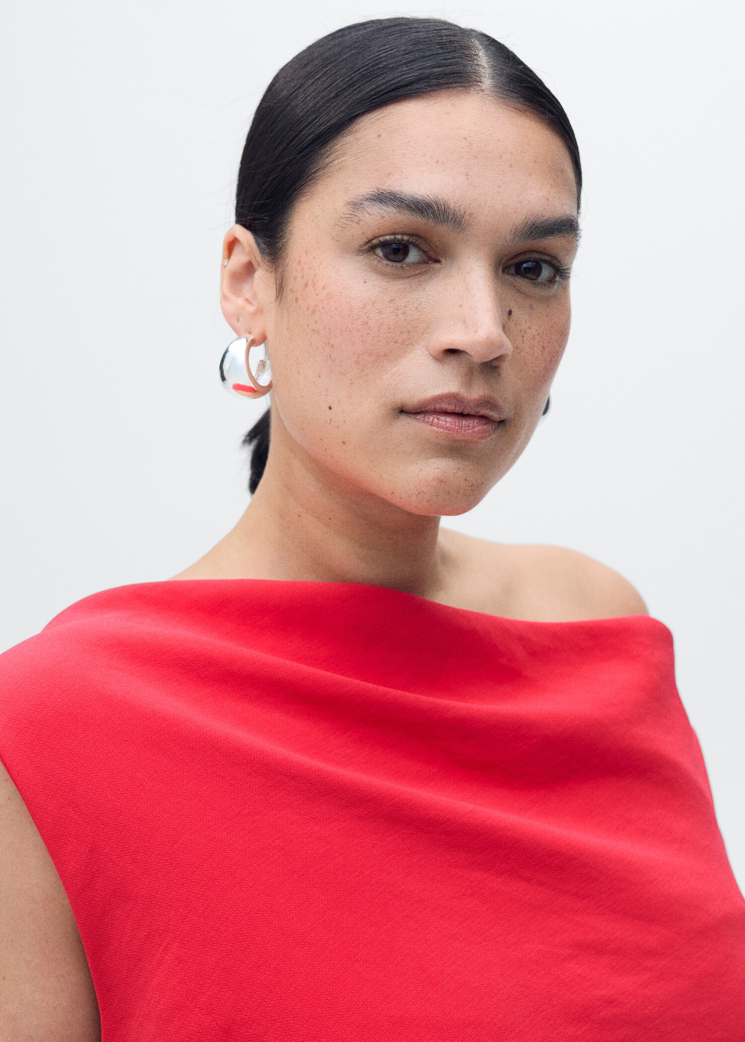 Mono largo asimétrico drapeado - Detalle del artículo 4