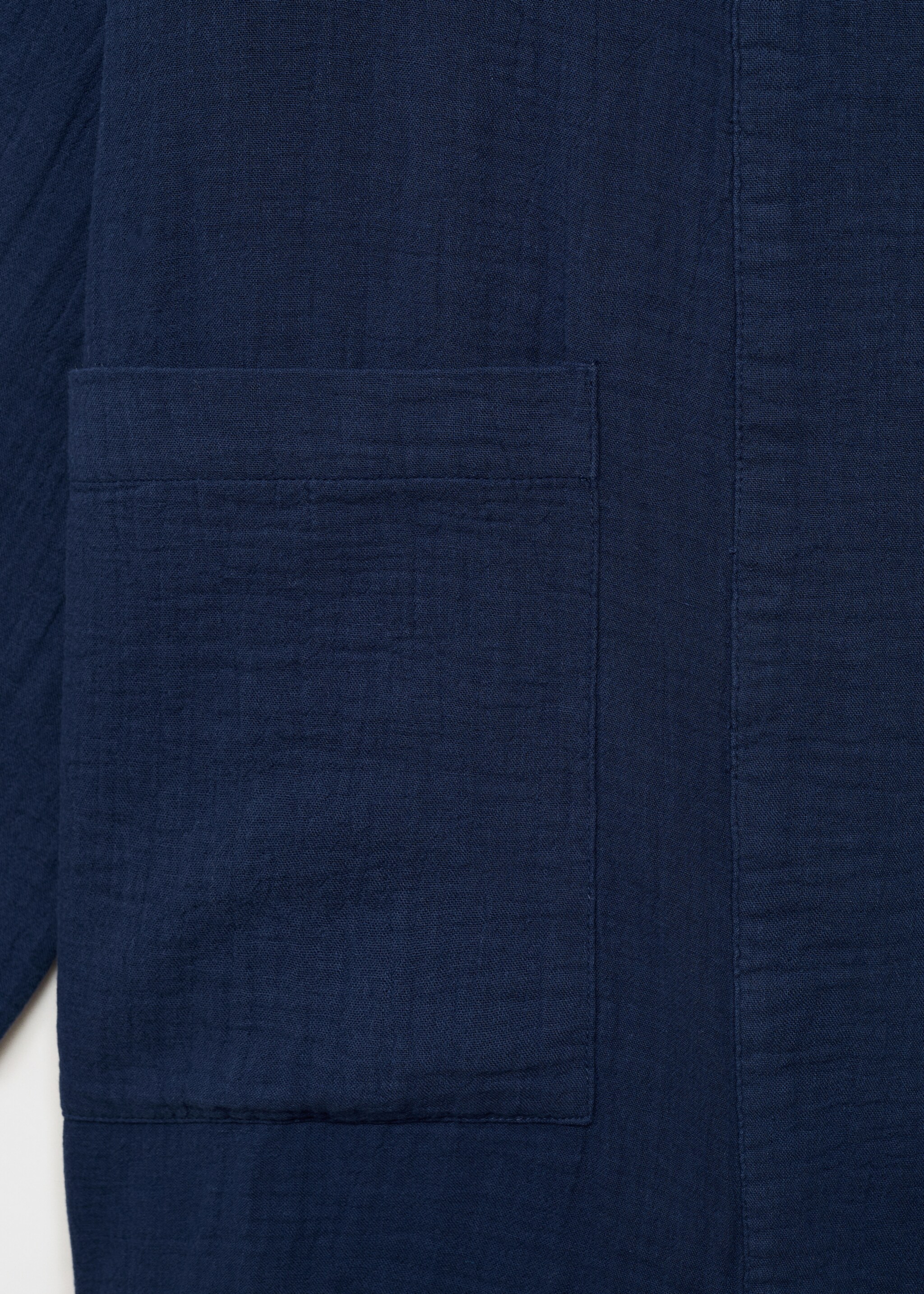 Bamboo kimono jacket - Details of the article 0, Dark Navy. Ref: 87086356-00.