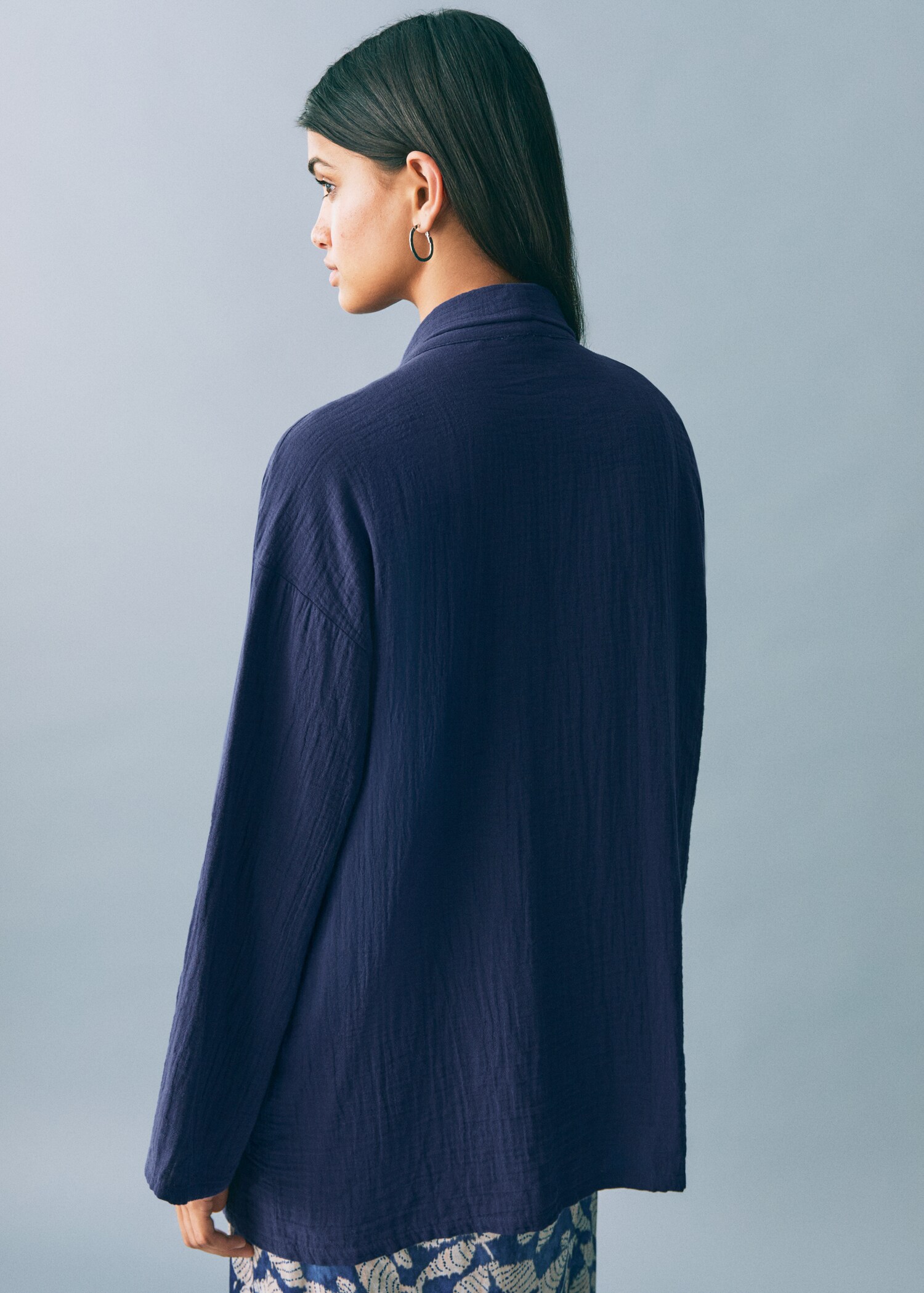 Bamboo kimono jacket - Reverse of the article