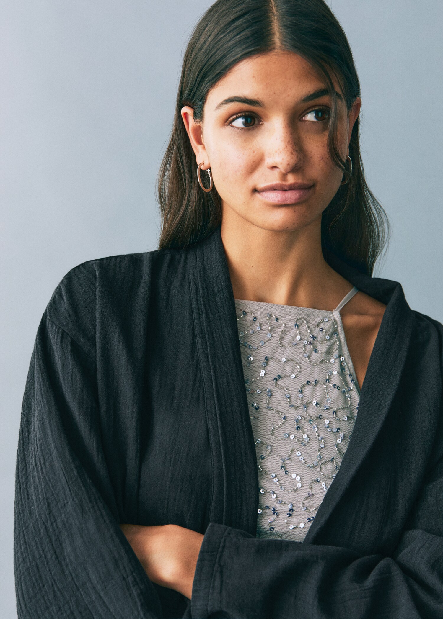 Bamboo kimono jacket - Details of the article 1