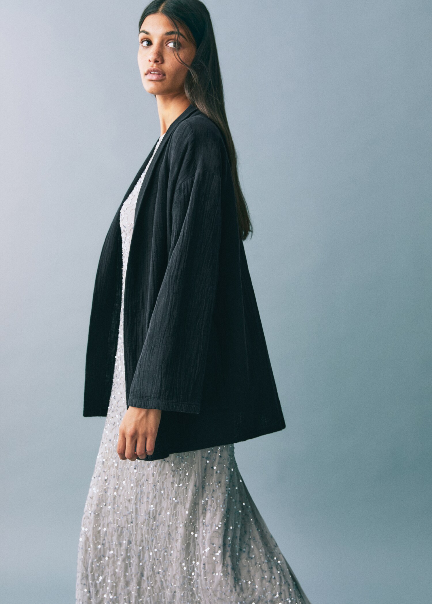 Bamboo kimono jacket - Details of the article 2