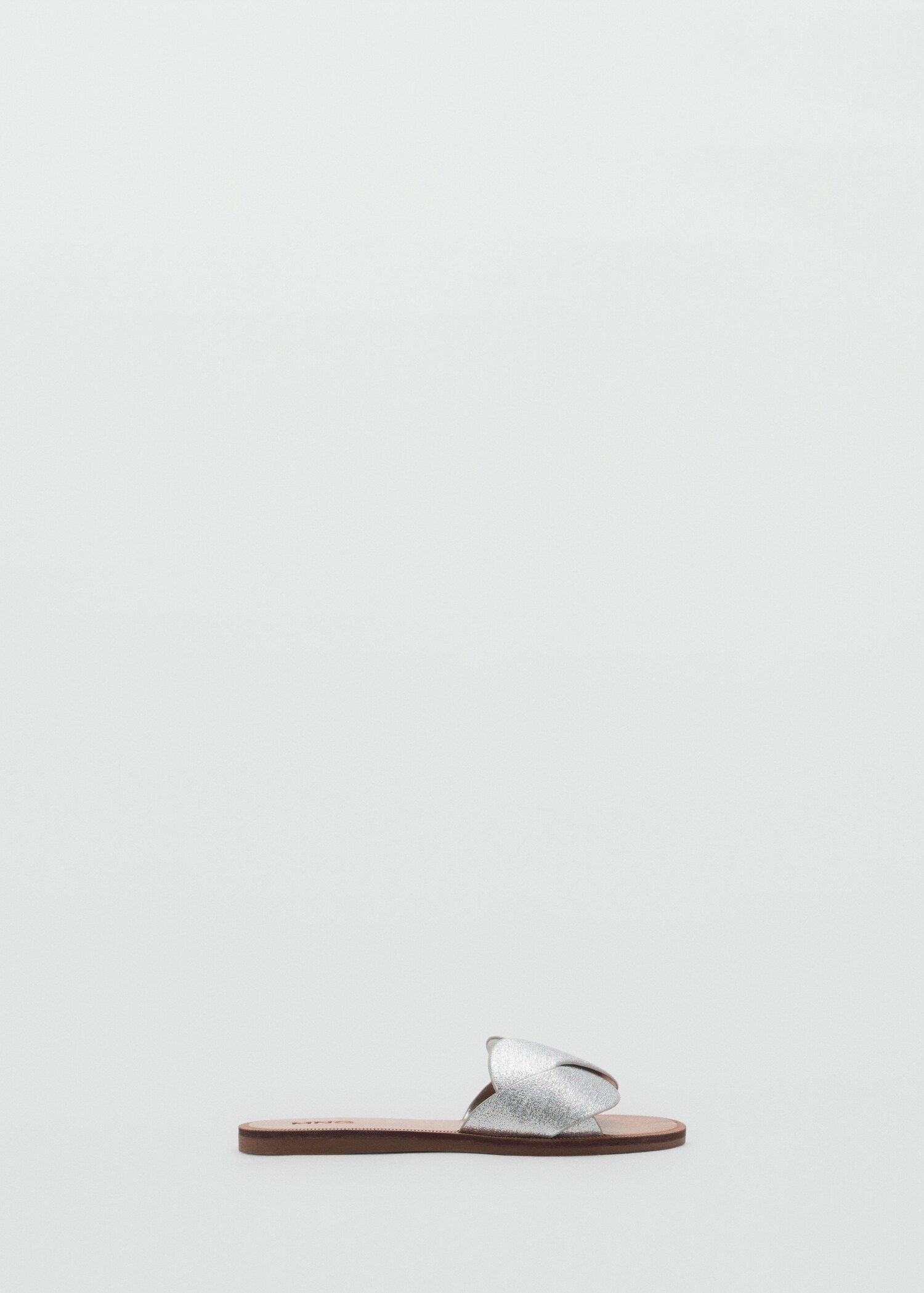 Metallic interlaced sandals - Article without model
