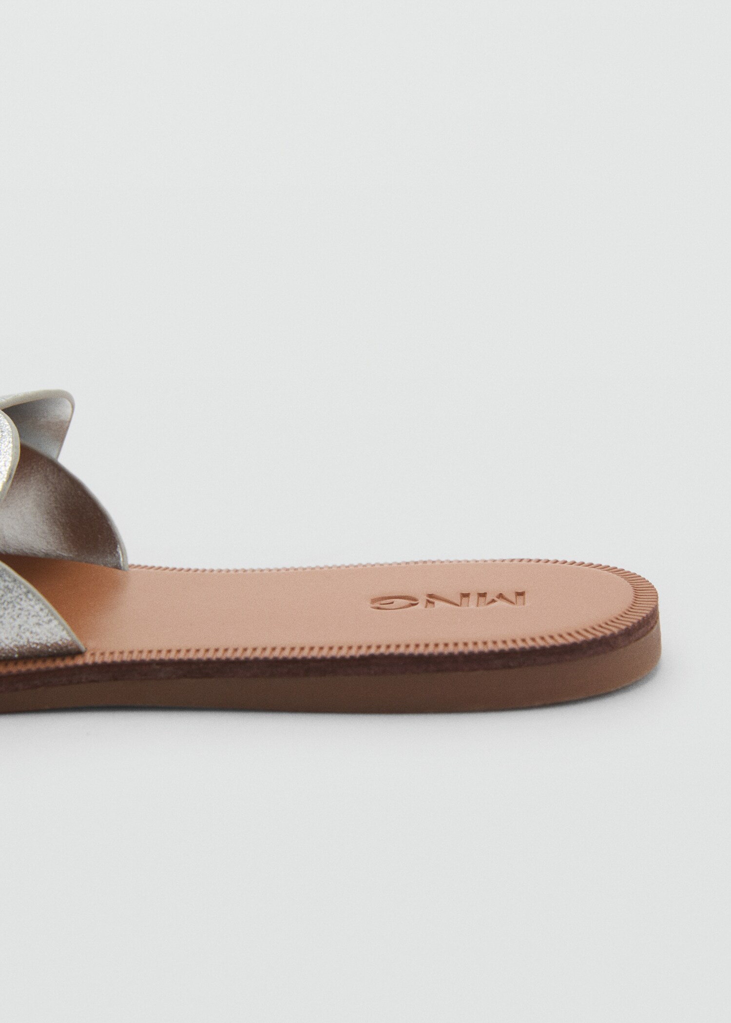 Metallic interlaced sandals - Details of the article 2