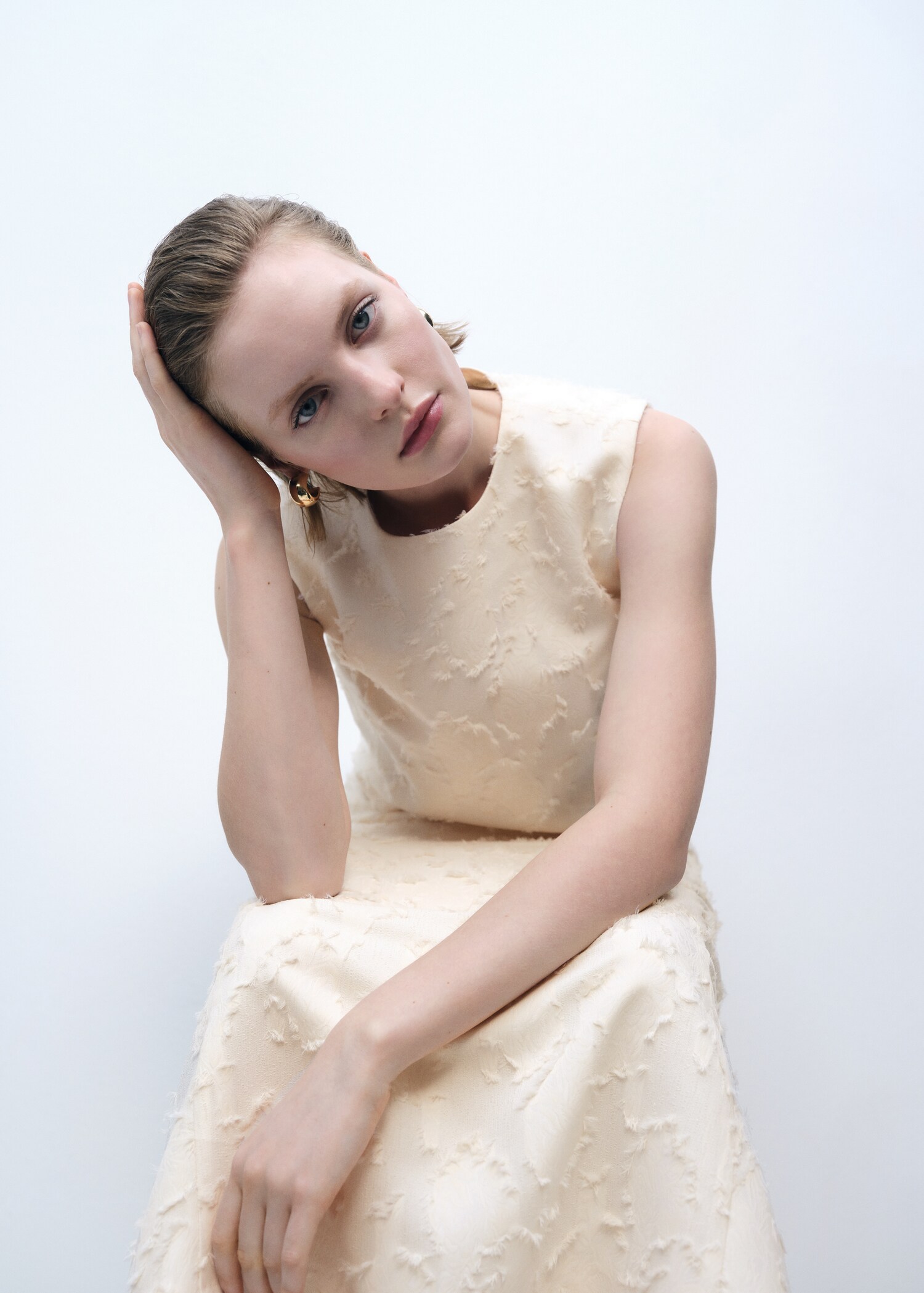 Textured crop top - Medium plane