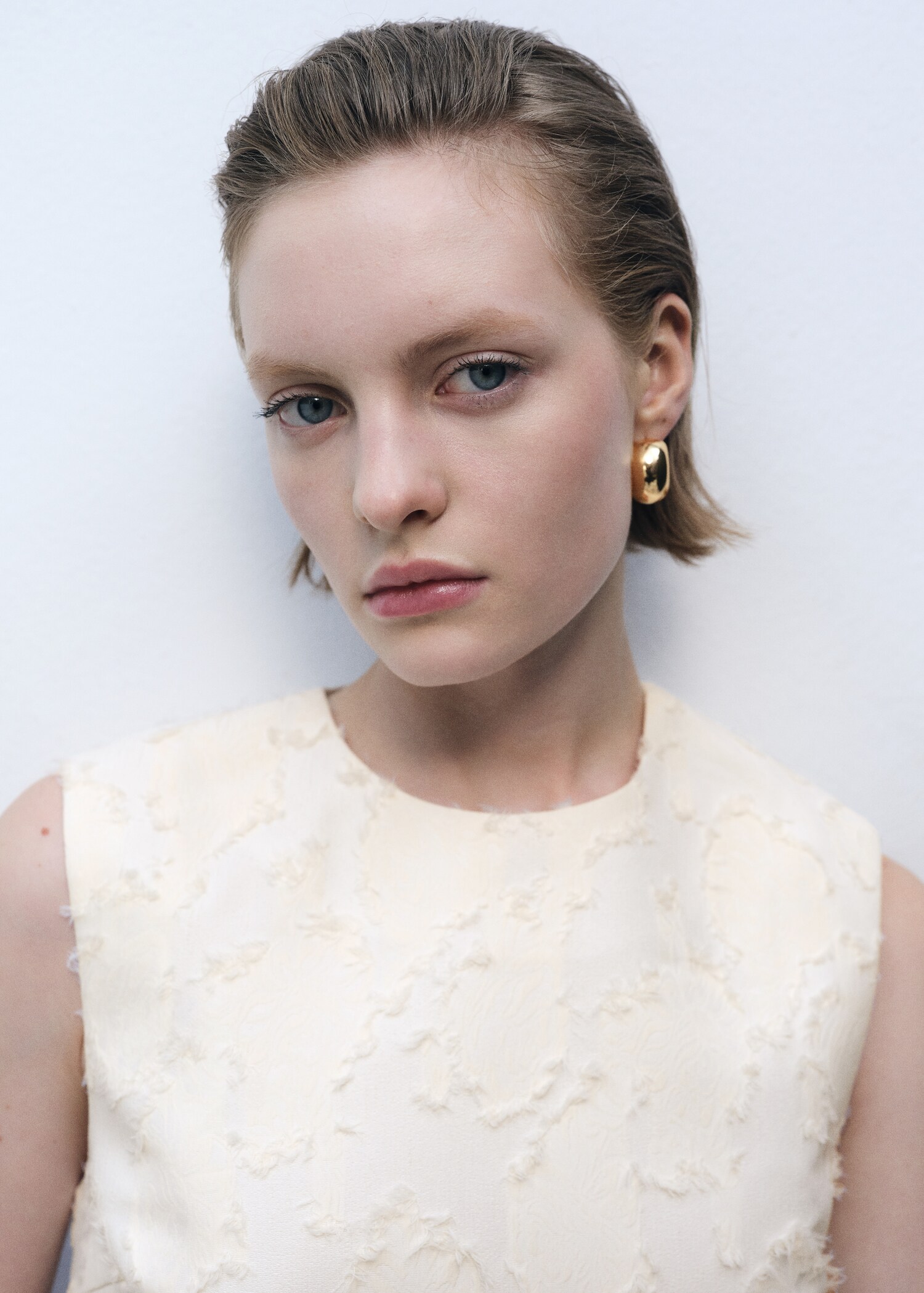 Textured crop top - Details of the article 1