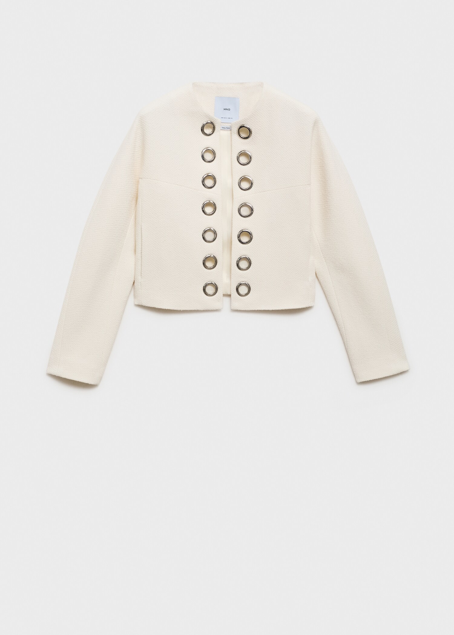 Cotton jacket with die-cut trim - Article without model