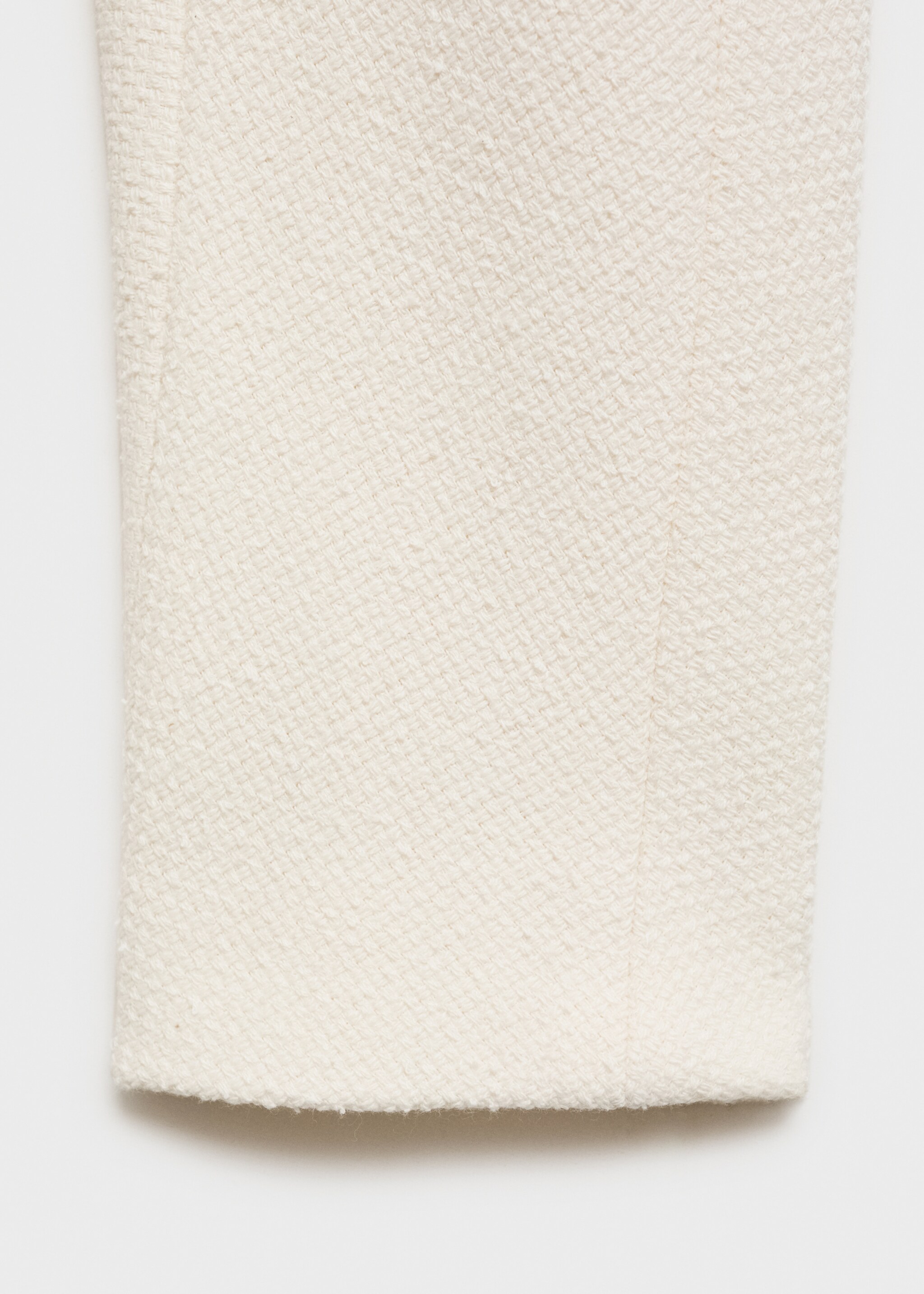 Cotton jacket with die-cut trim - Details of the article 0, White. Ref: 87086372-00.