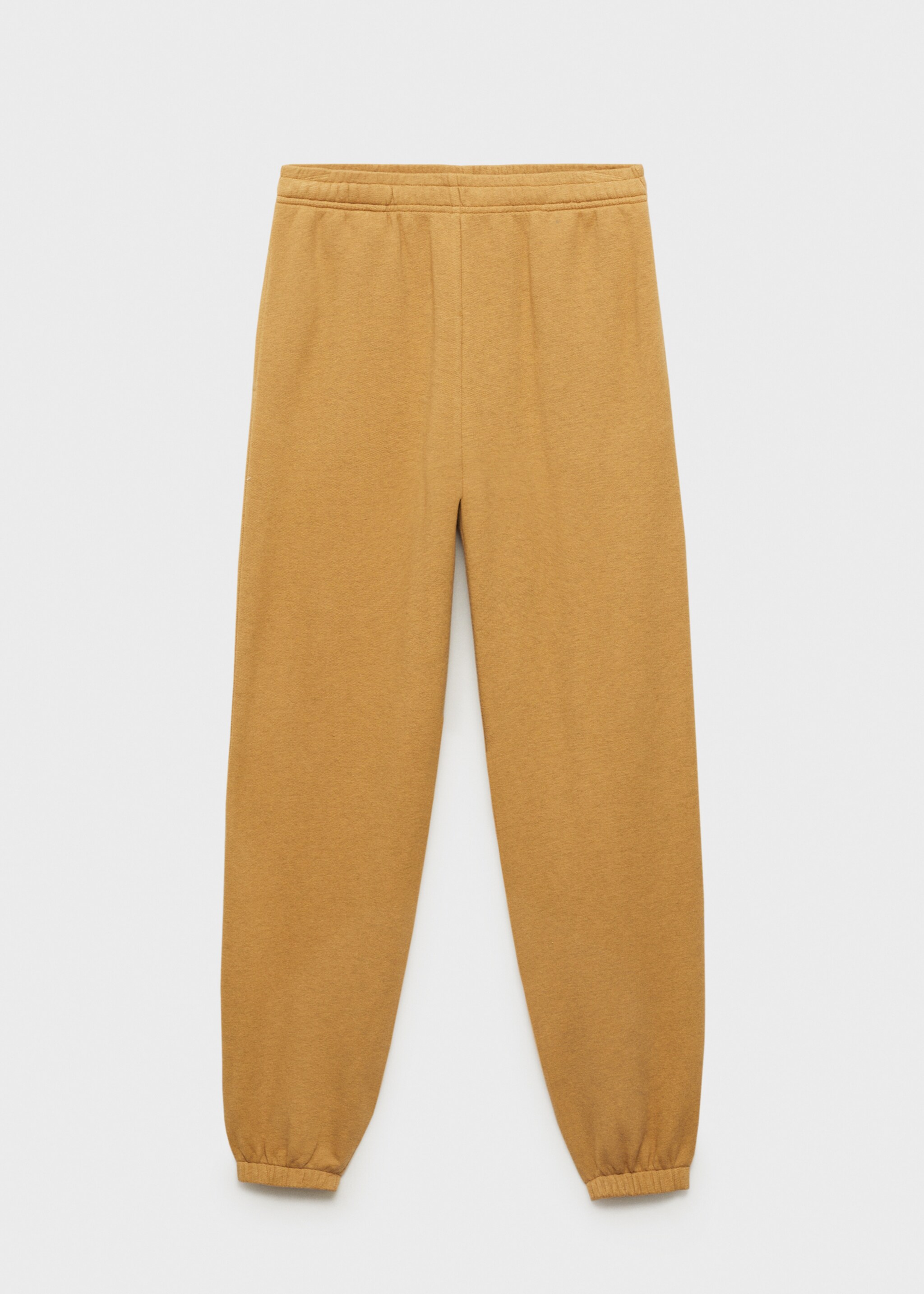 Heather fleece cotton trousers - Article without model, Ochre. Ref: 87086709-00.