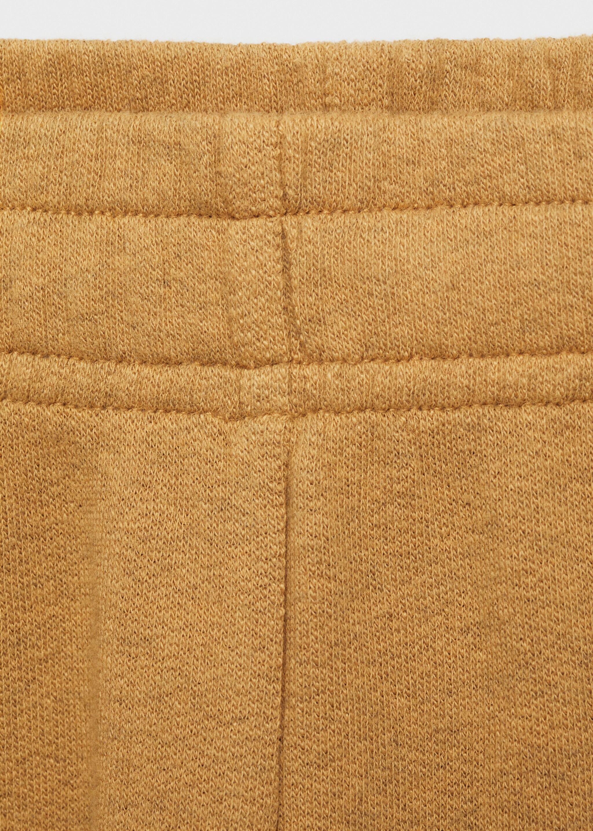 Heather fleece cotton trousers - Details of the article 0, Ochre. Ref: 87086709-00.