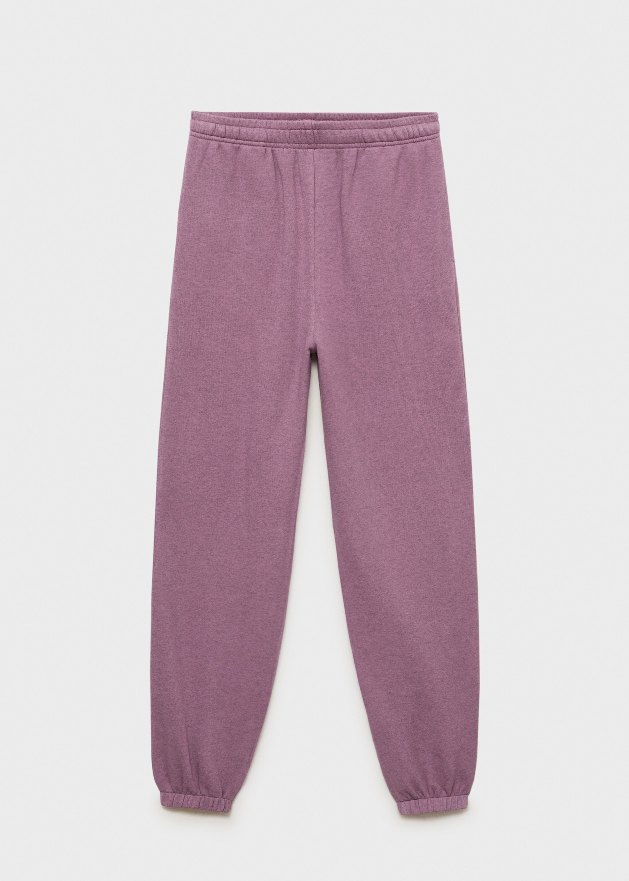 Heather fleece cotton trousers - Article without model, Plum. Ref: 87086709-00.