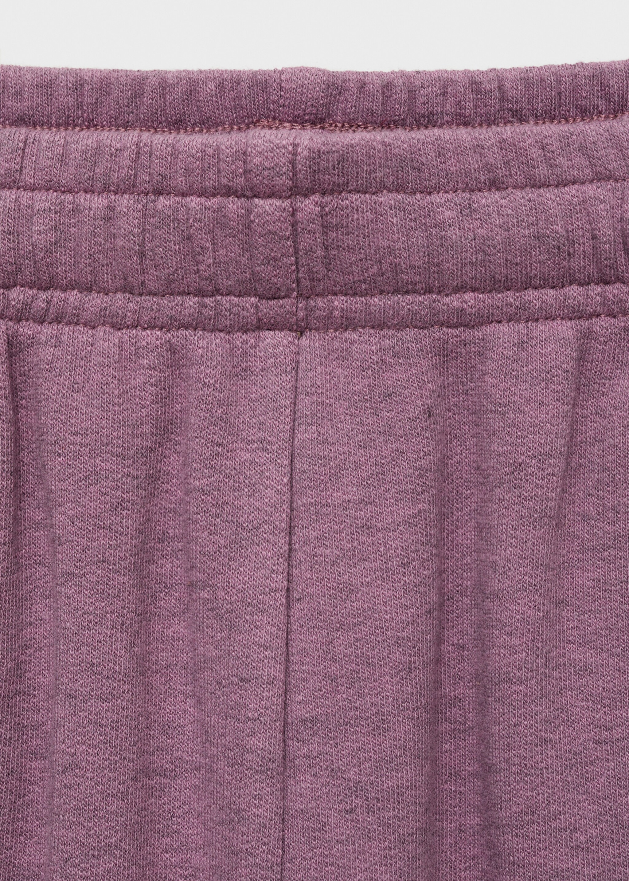 Heather fleece cotton trousers - Details of the article 8, Plum. Ref: 87086709-00.