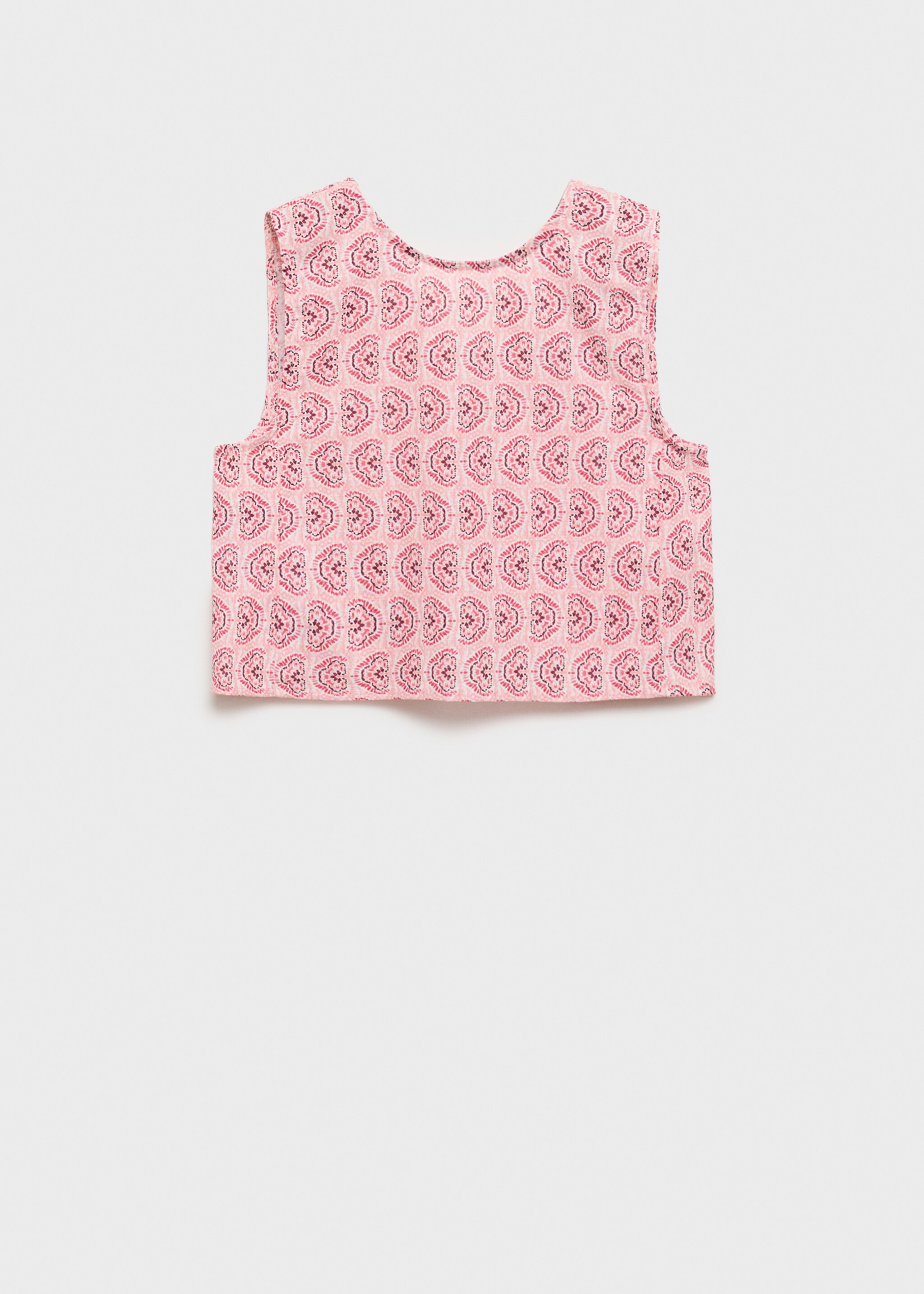 Blouse imprimée boutonnée - Article sans modèle, Rose. Ref: 87086714-00.