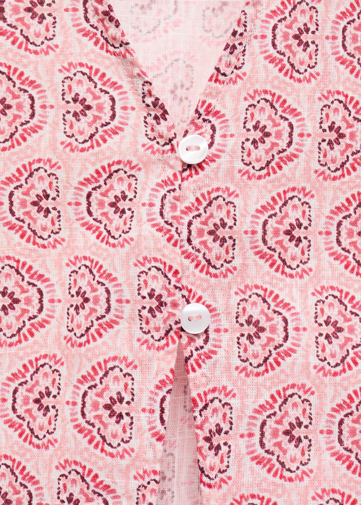Blouse imprimée boutonnée - Détail de l'article 0