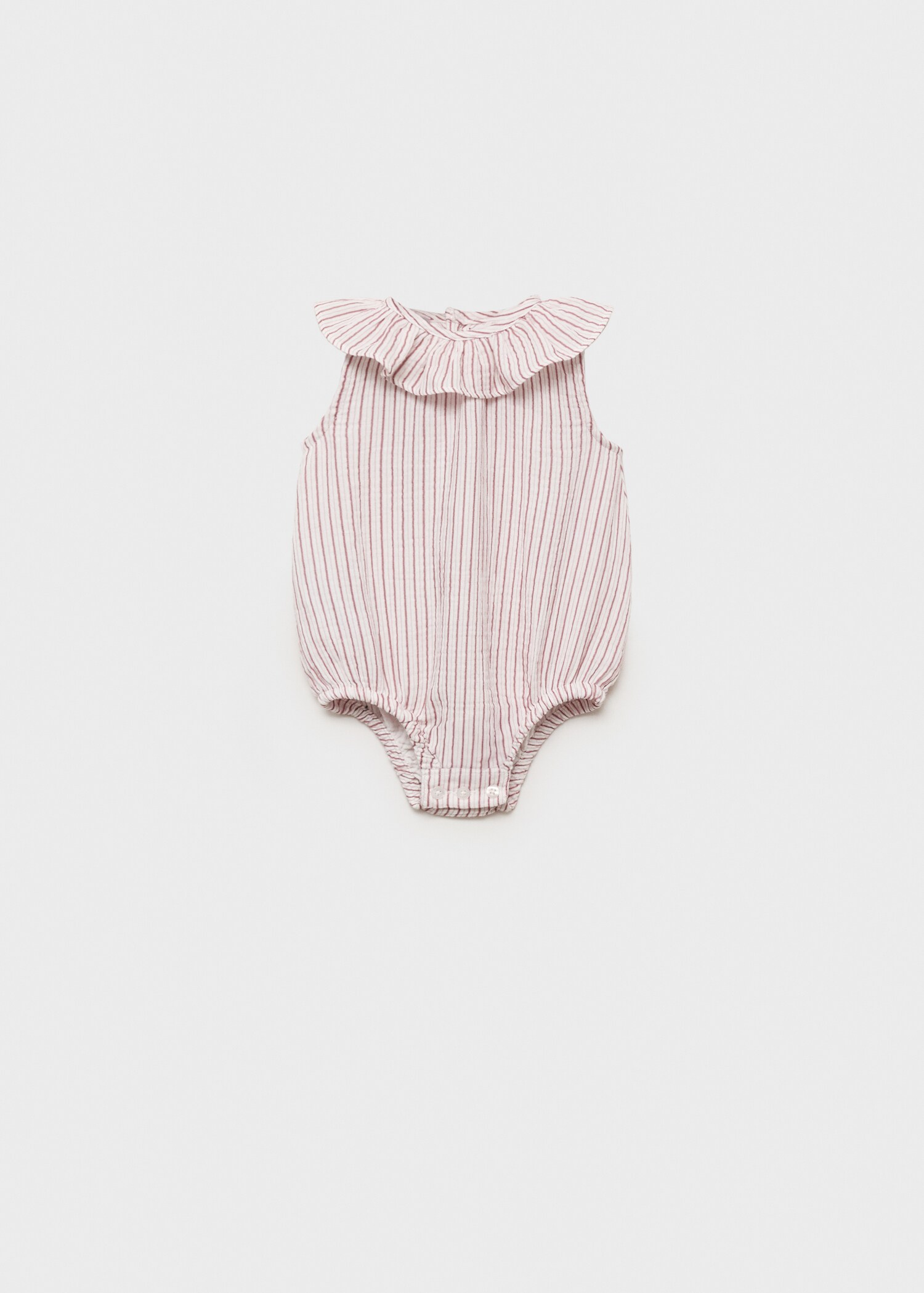 Gestreifter Strampler aus Baumwolle - Artikel ohne Model