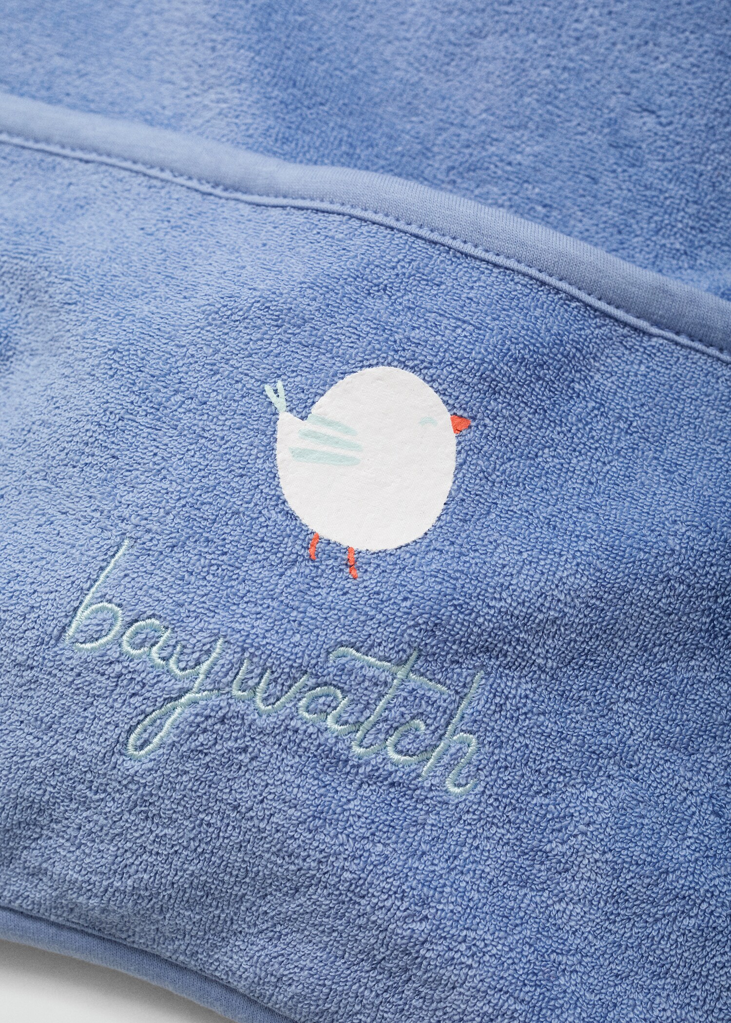 Terry cloth bib with embroidered details - Details of the article 1