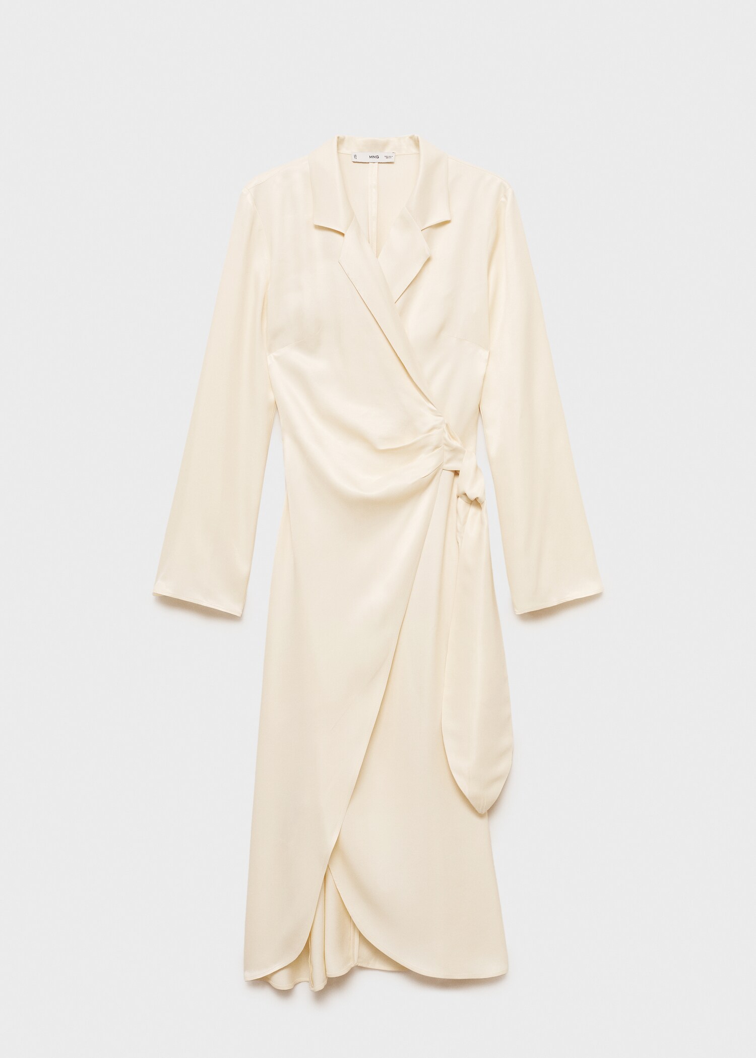 Wrap midi-dress with knot - Article without model