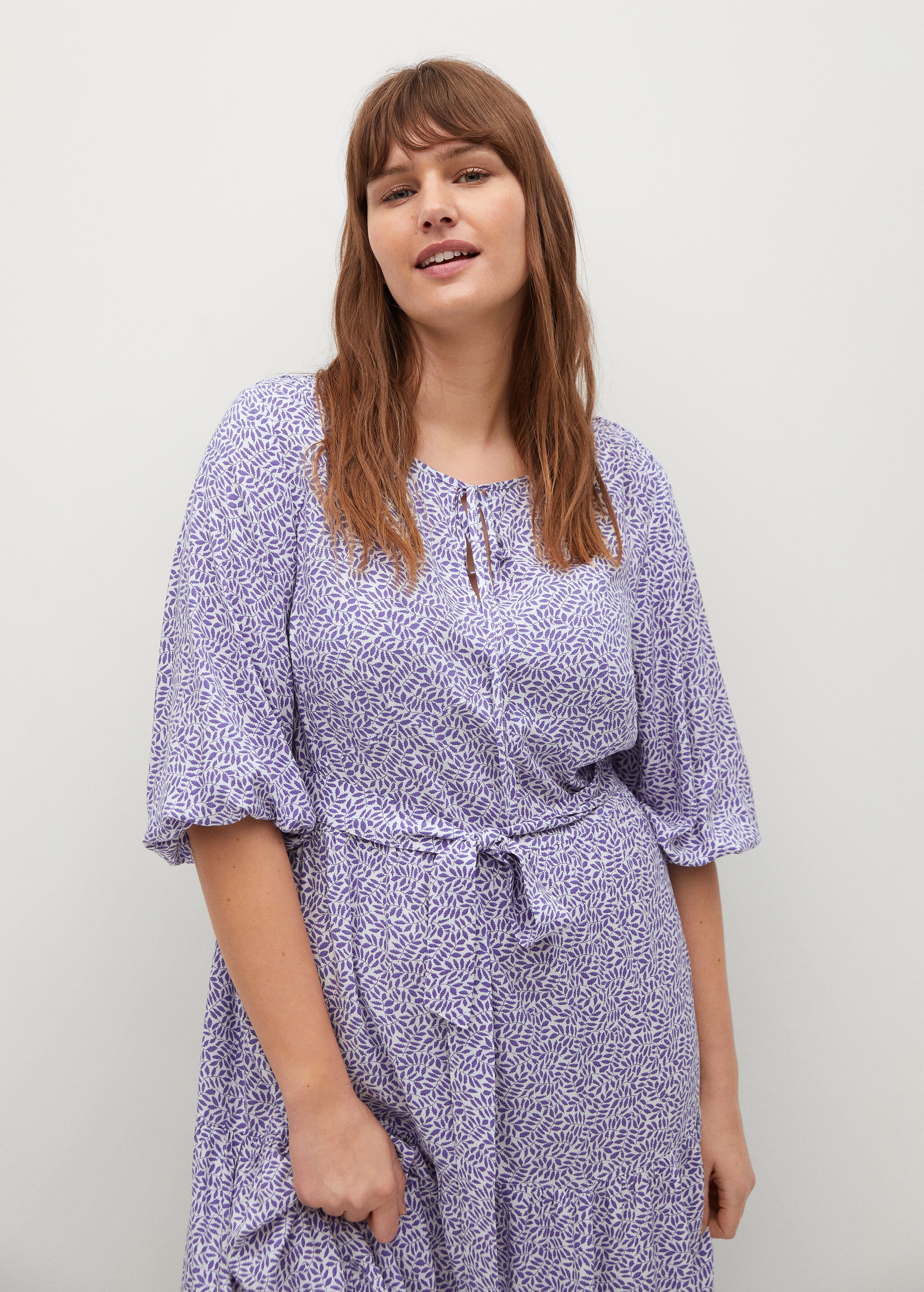Flowy flower printed dress - Details of the article 1