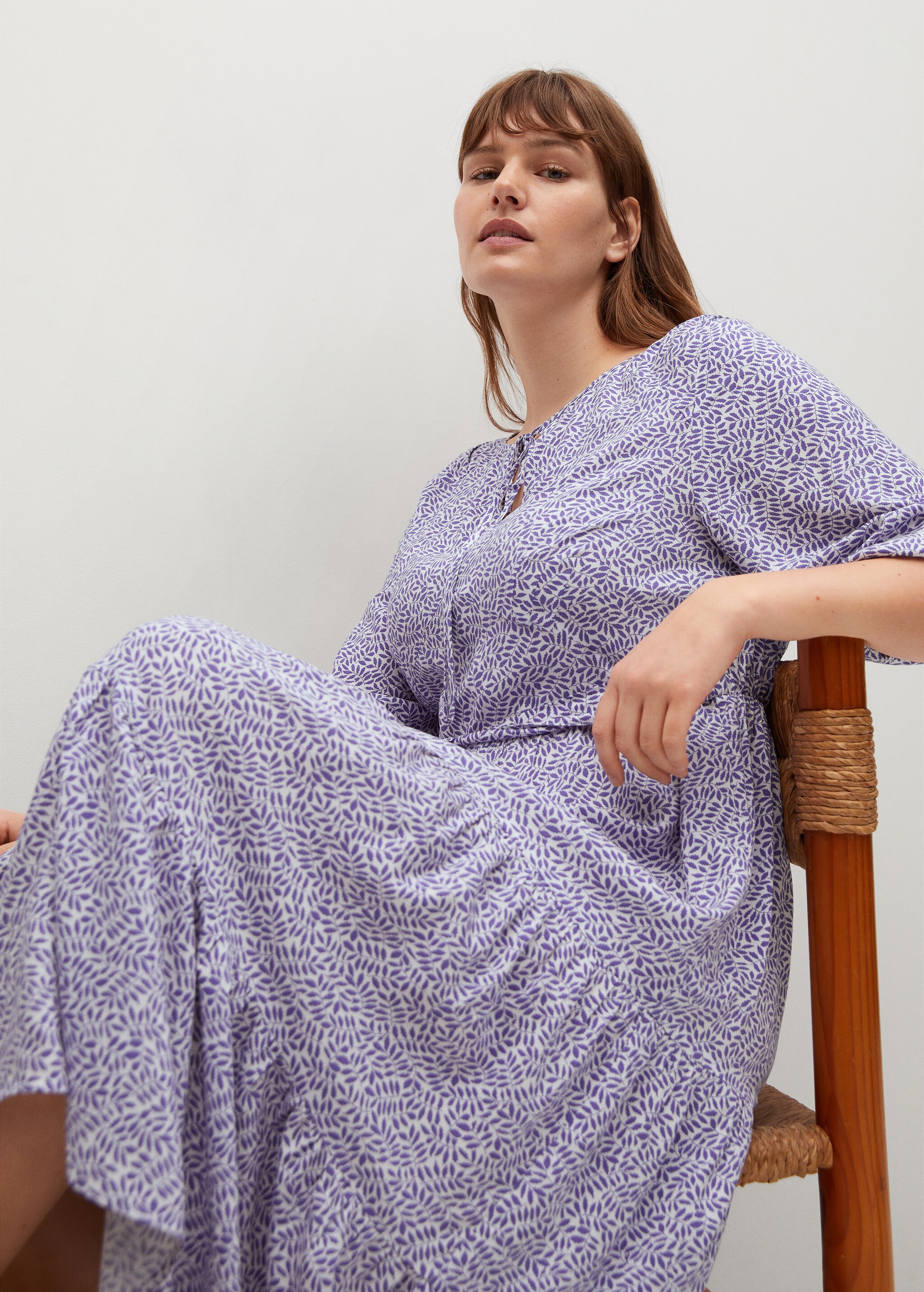 Flowy flower printed dress - Details of the article 2