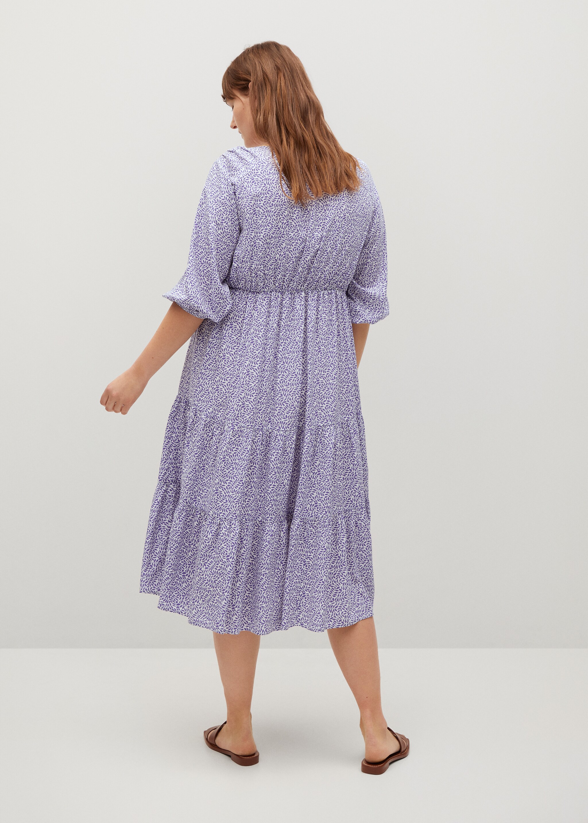 Flowy flower printed dress - Reverse of the article