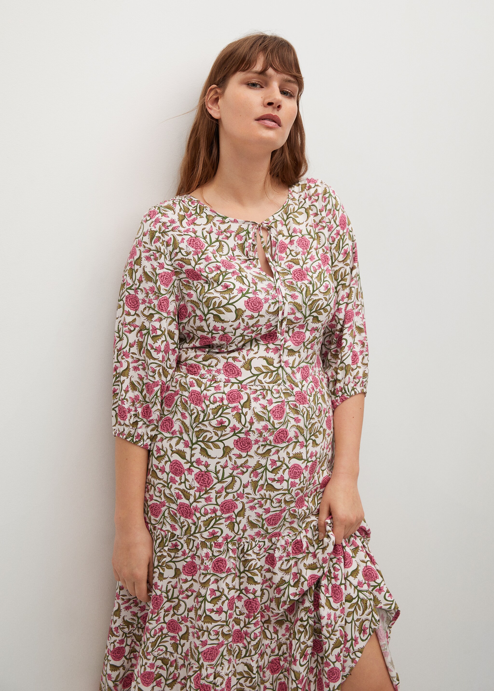 Flowy flower printed dress - Medium plane