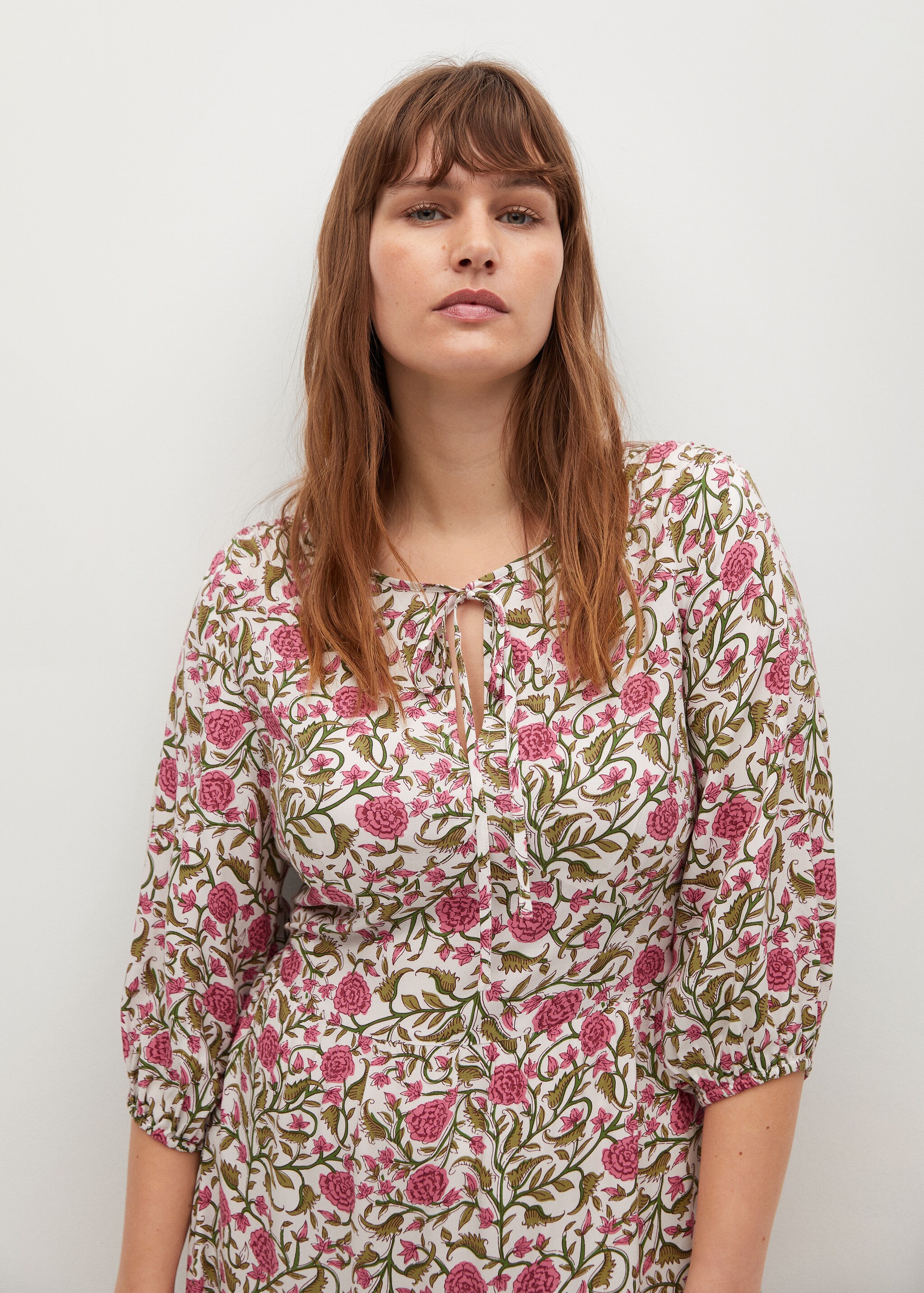 Flowy flower printed dress - Details of the article 1