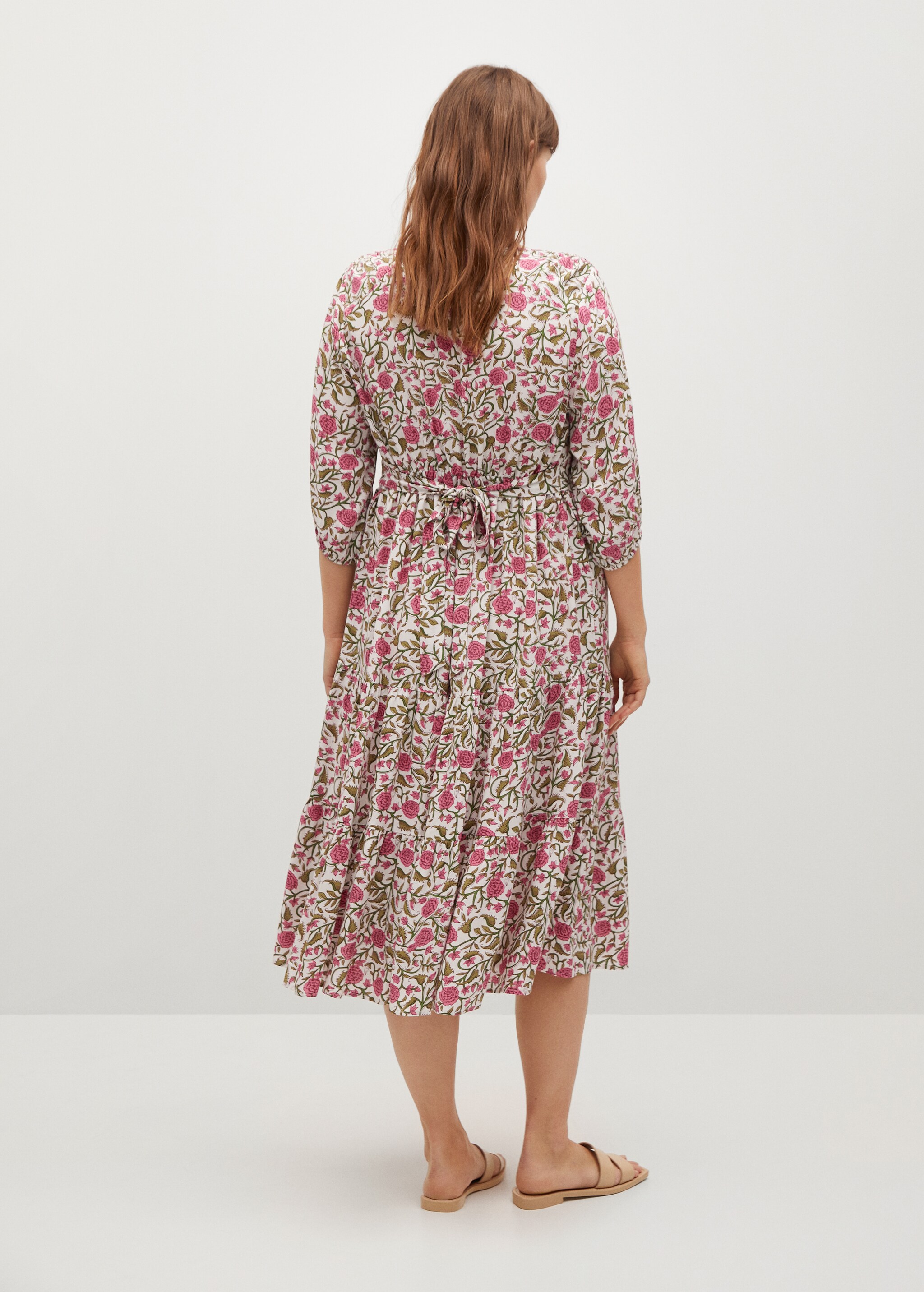 Flowy flower printed dress - Reverse of the article