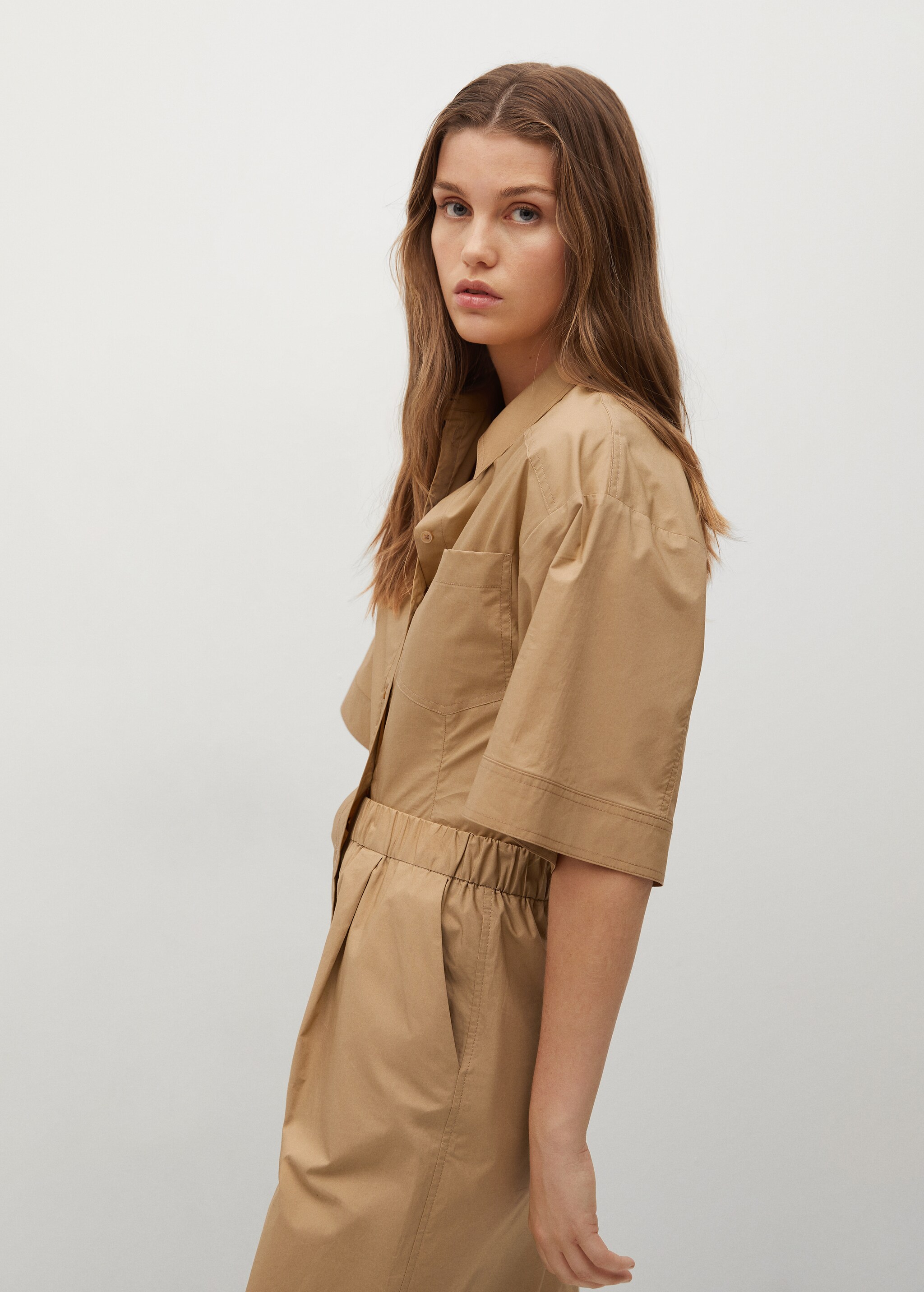 Cotton culotte trousers - Details of the article 1