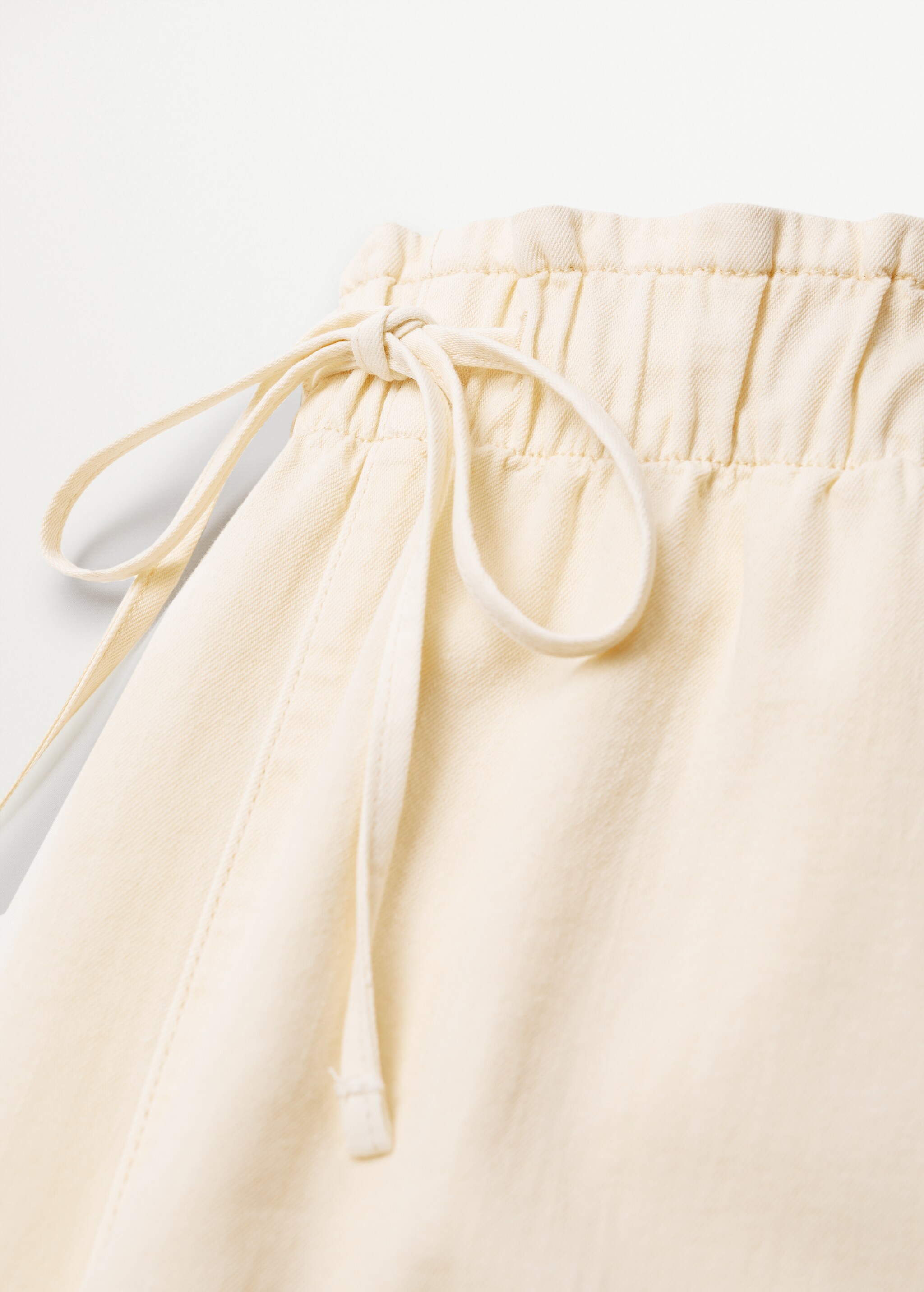 Cotton drawstring waist shorts - Details of the article 8