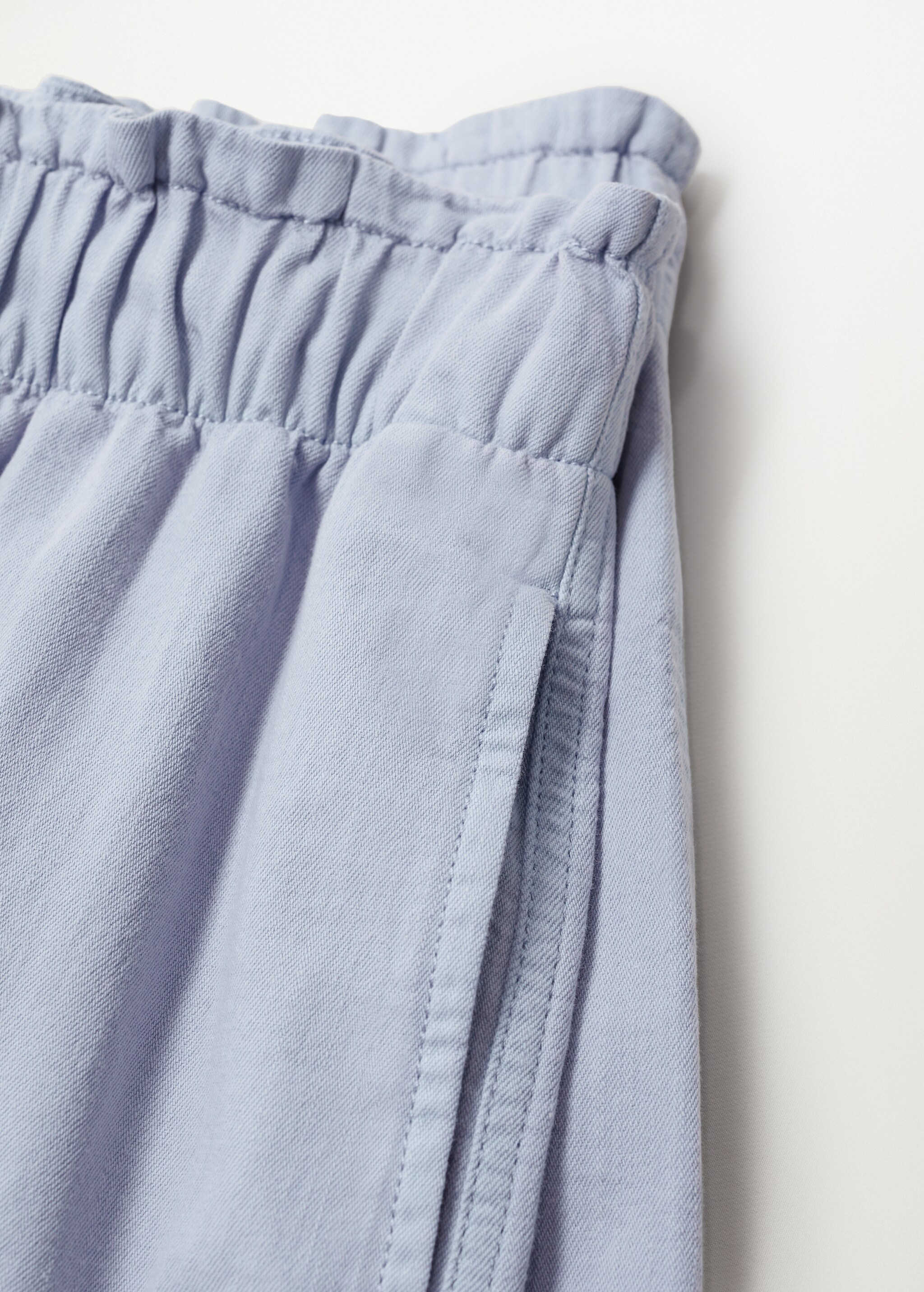 Cotton drawstring waist shorts - Details of the article 8