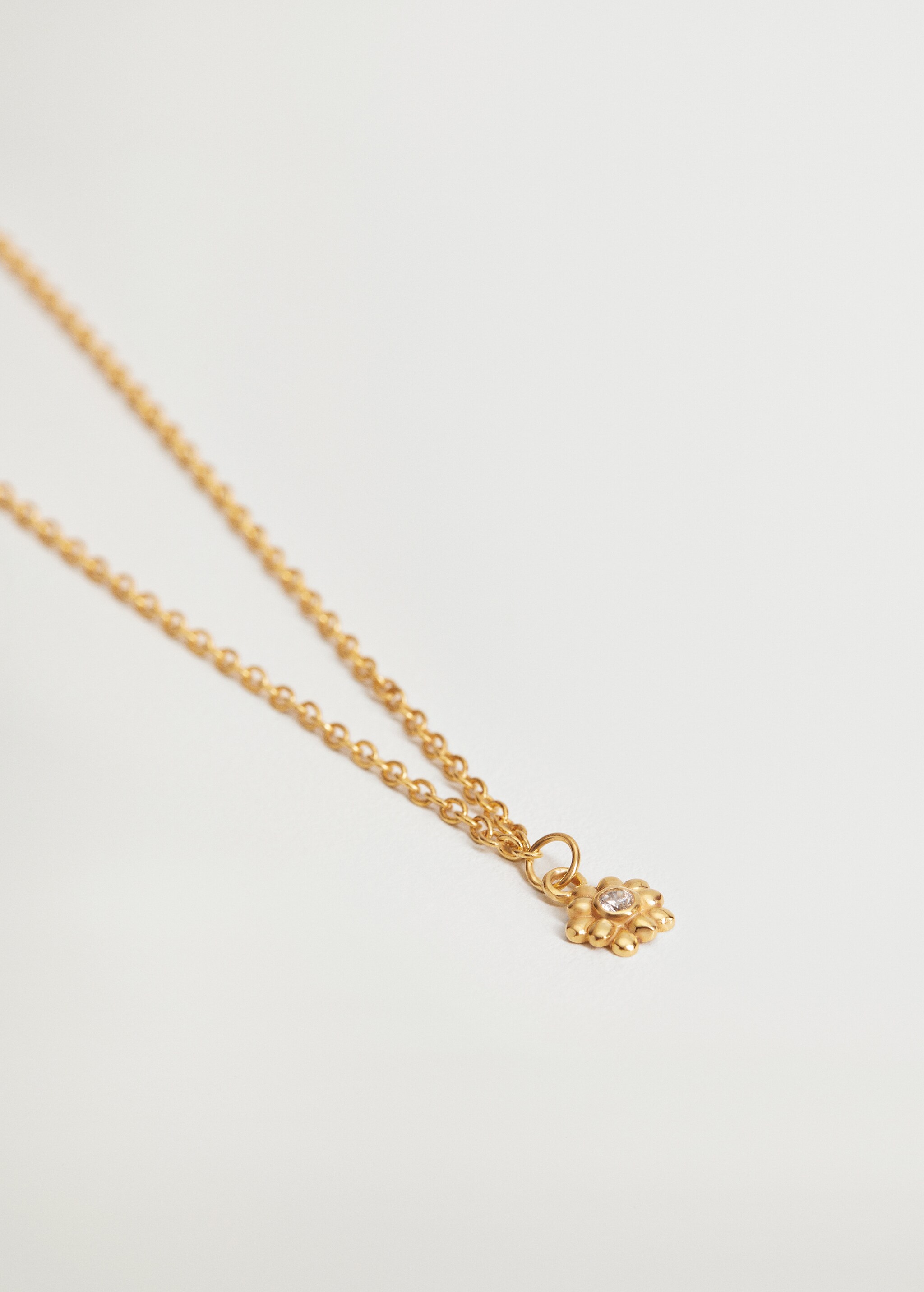 Collar flor cristal - Plano medio