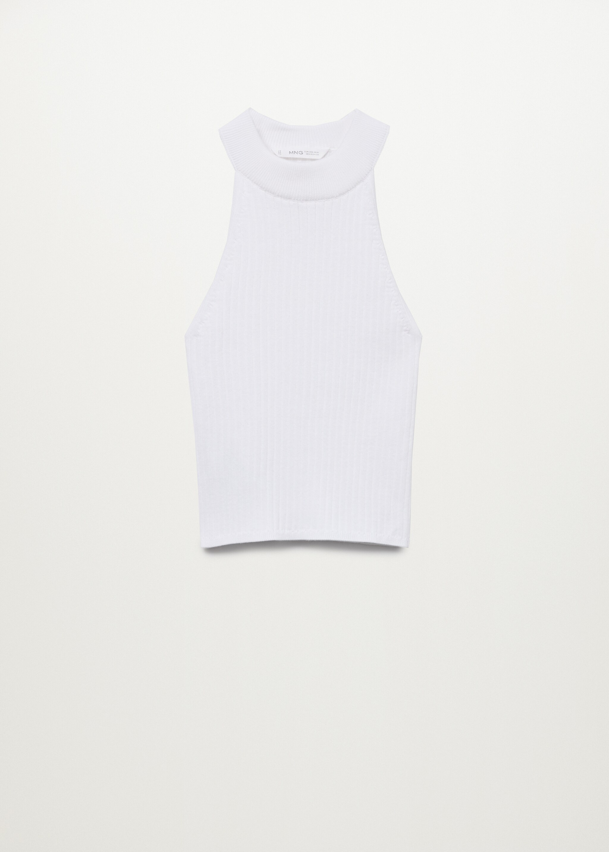 Ribbed halter neck top - Article without model
