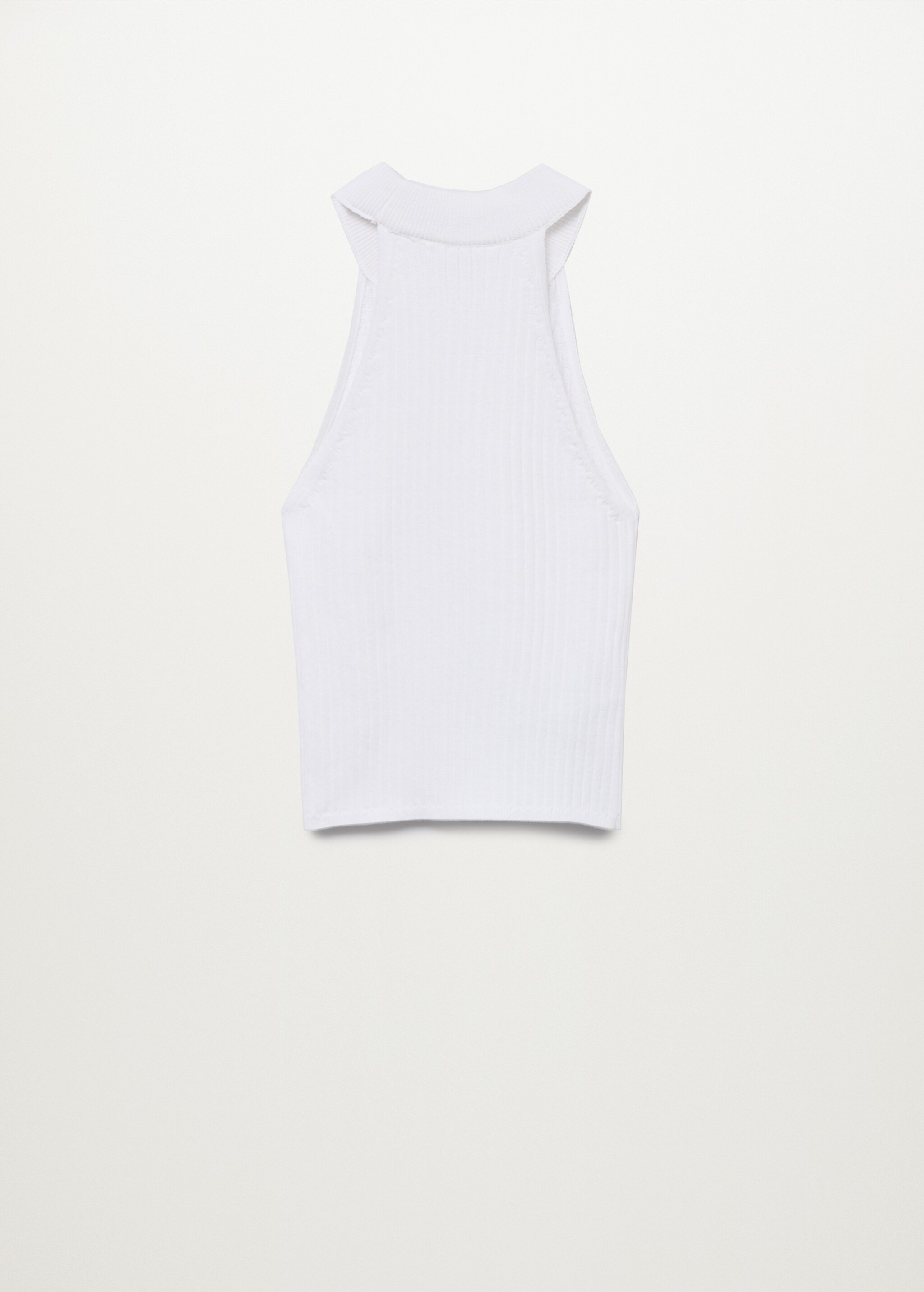 Ribbed halter neck top - Reverse of the article
