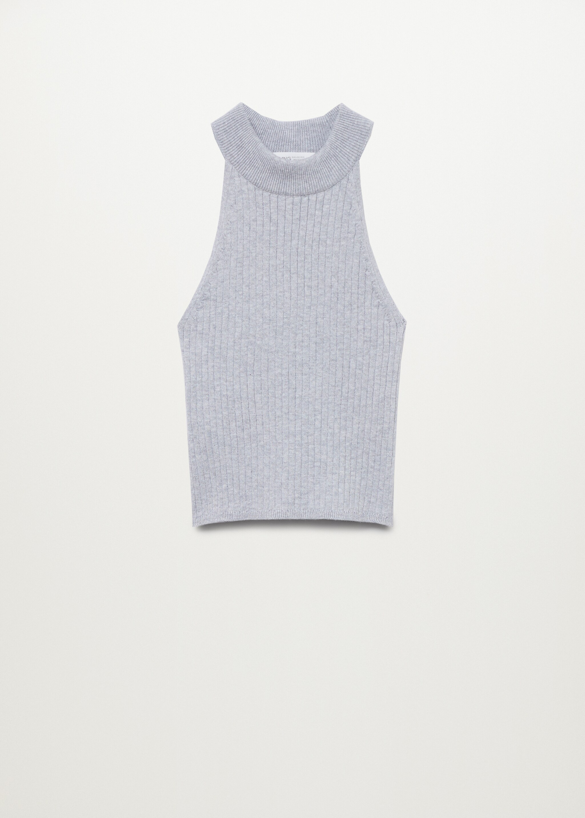 Ribbed halter neck top - Article without model