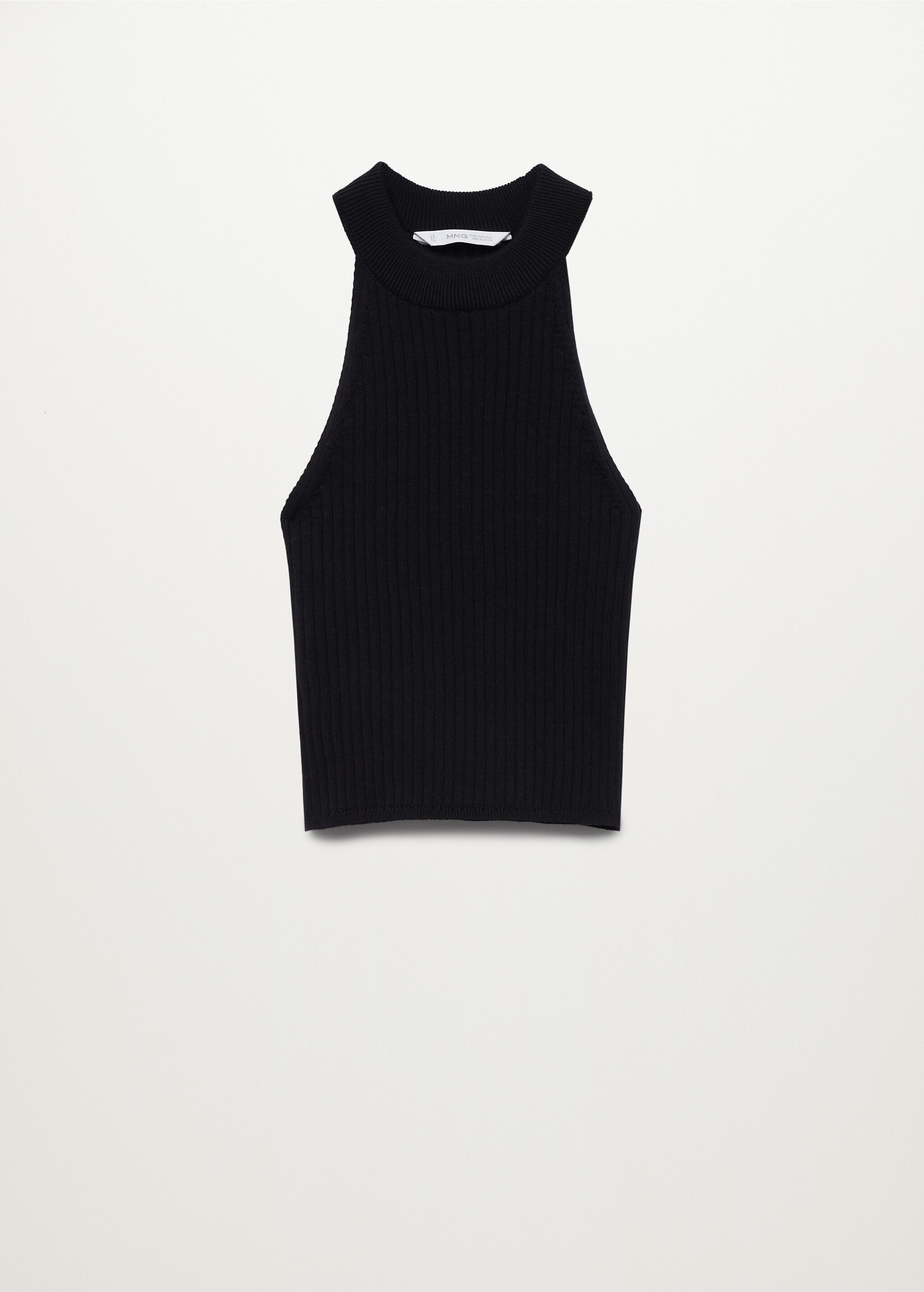 Ribbed halter neck top - Article without model