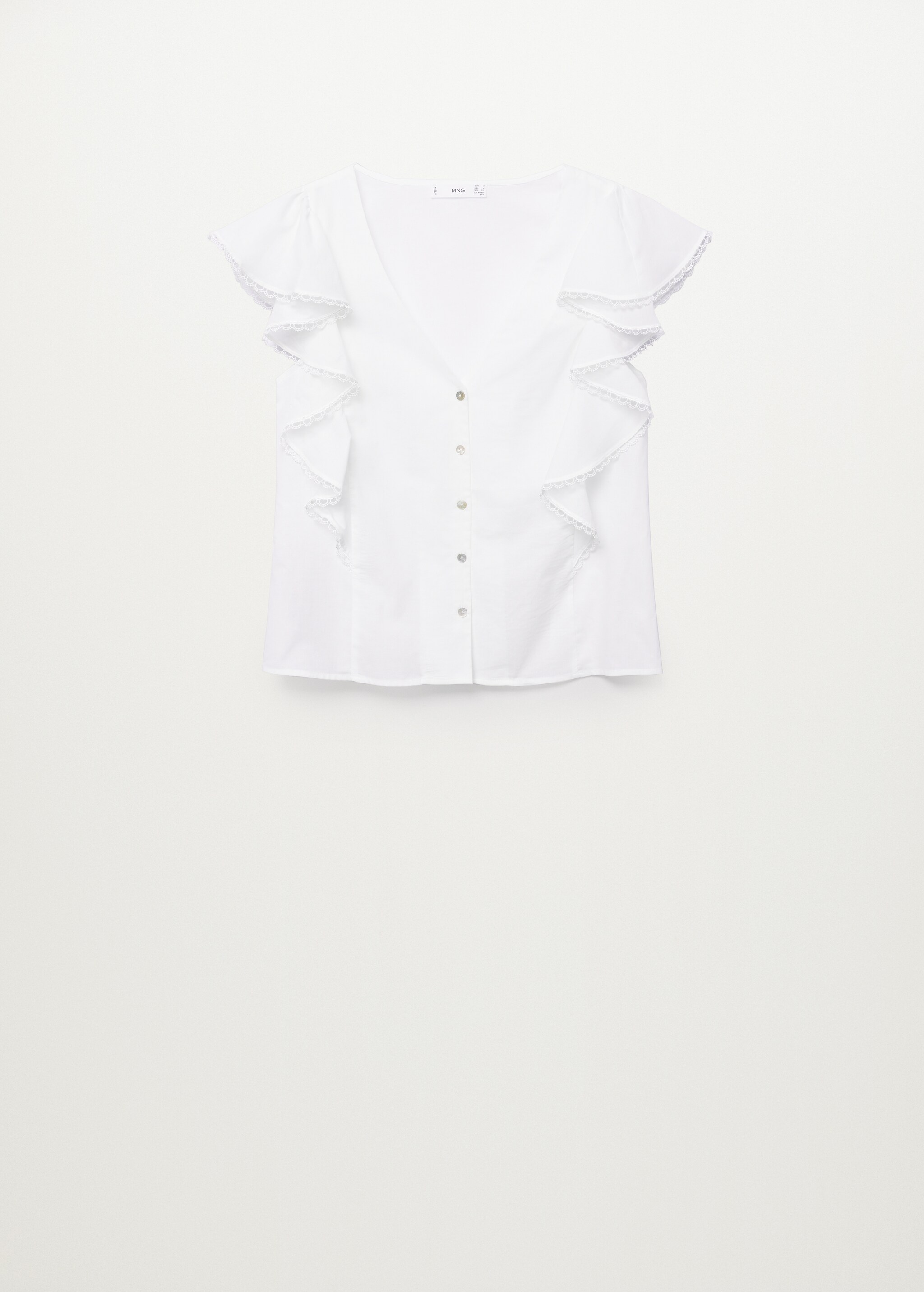 Blusa algodón orgánico volantes - Artículo sin modelo