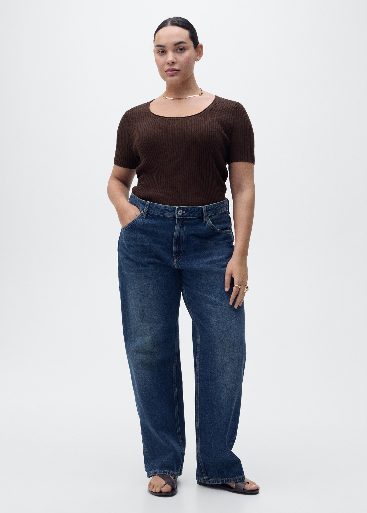 Pull maille lin mélangé - Détail de l'article 3