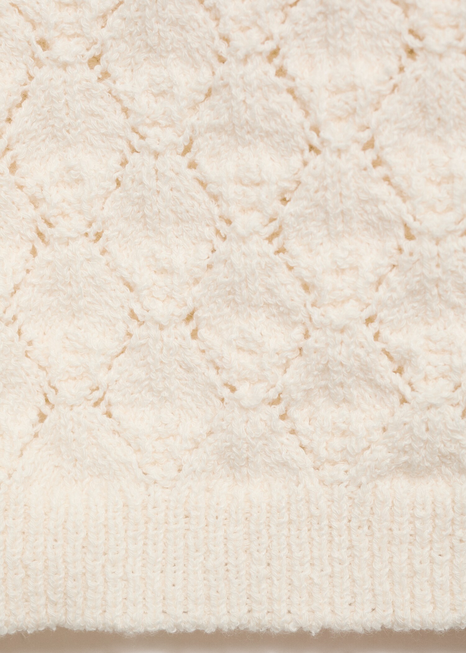 Kurzärmliger Cardigan mit Lochmuster - Detail des Artikels 0