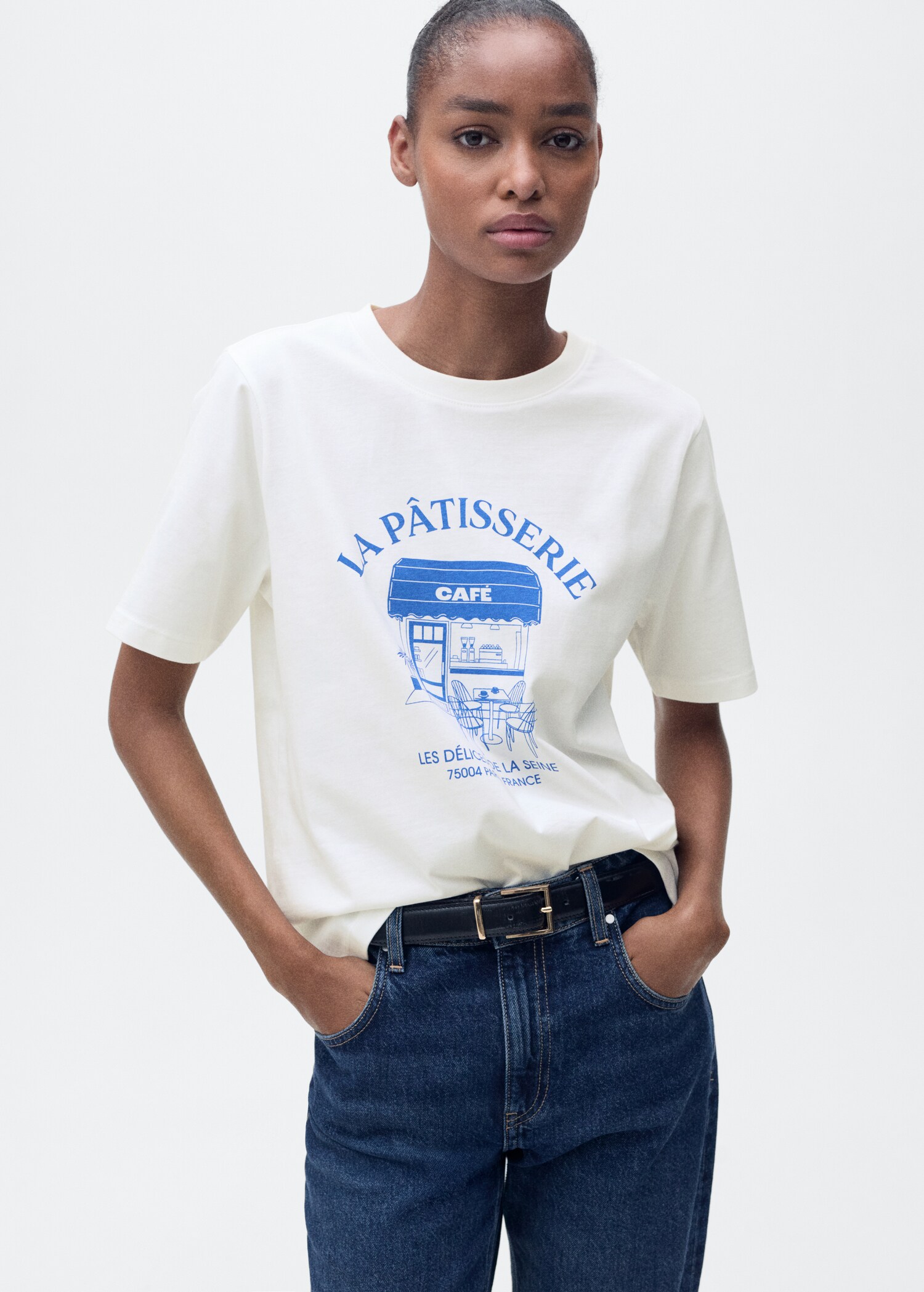 Short-sleeved printed t-shirt - Medium plane