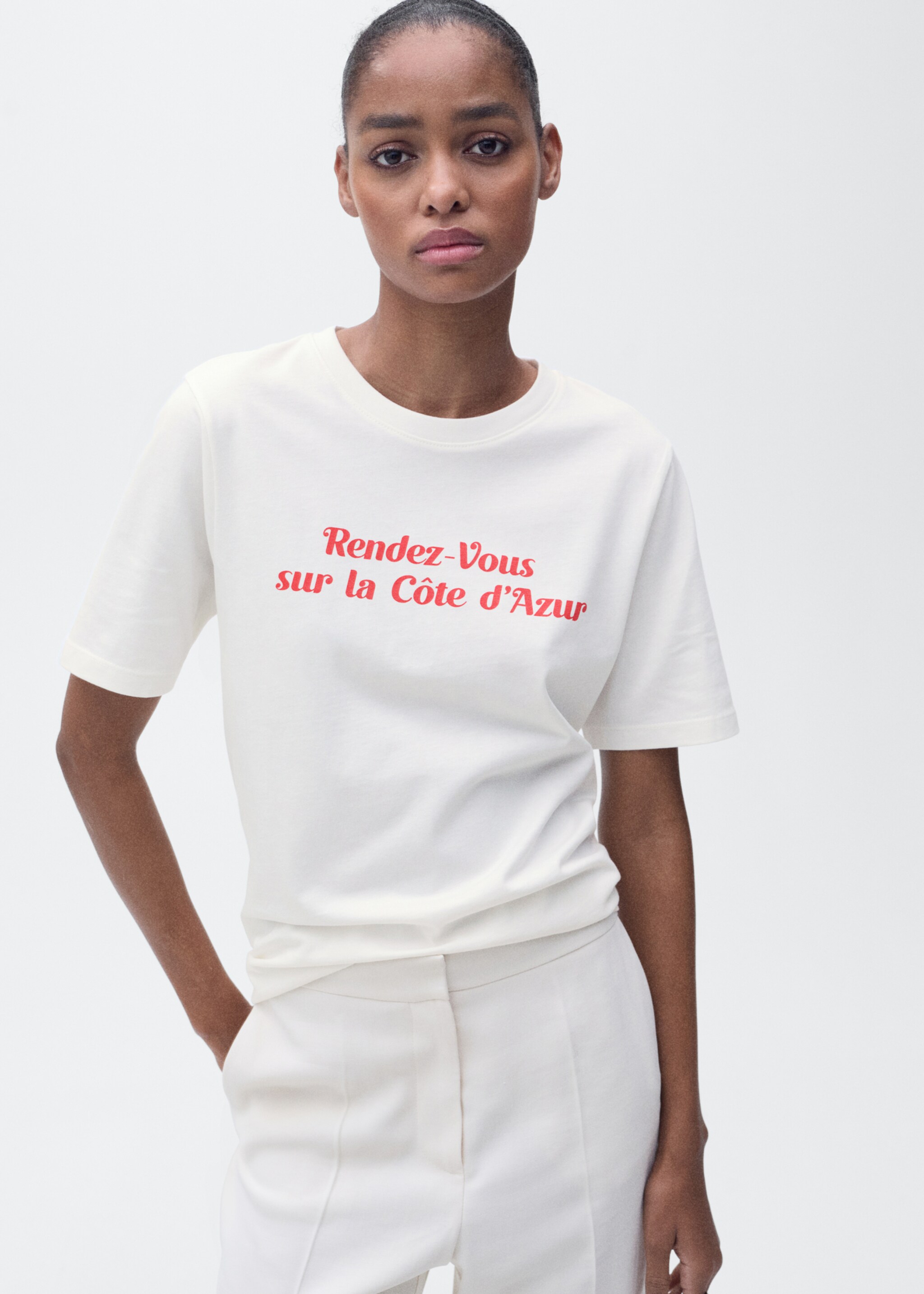 Short-sleeved printed t-shirt - Medium plane, Red. Ref: 87087177-00.