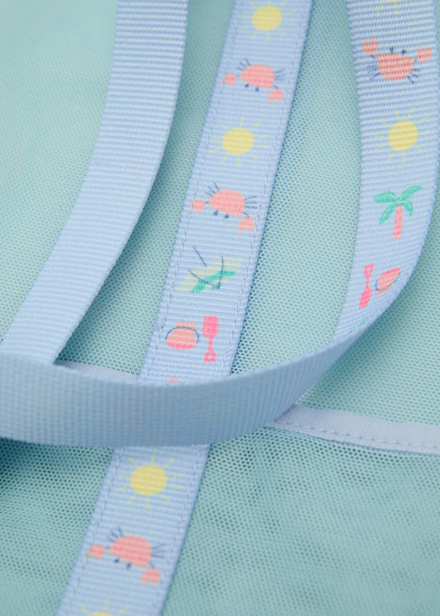 Mesh pattern shopper bag - Details of the article 1