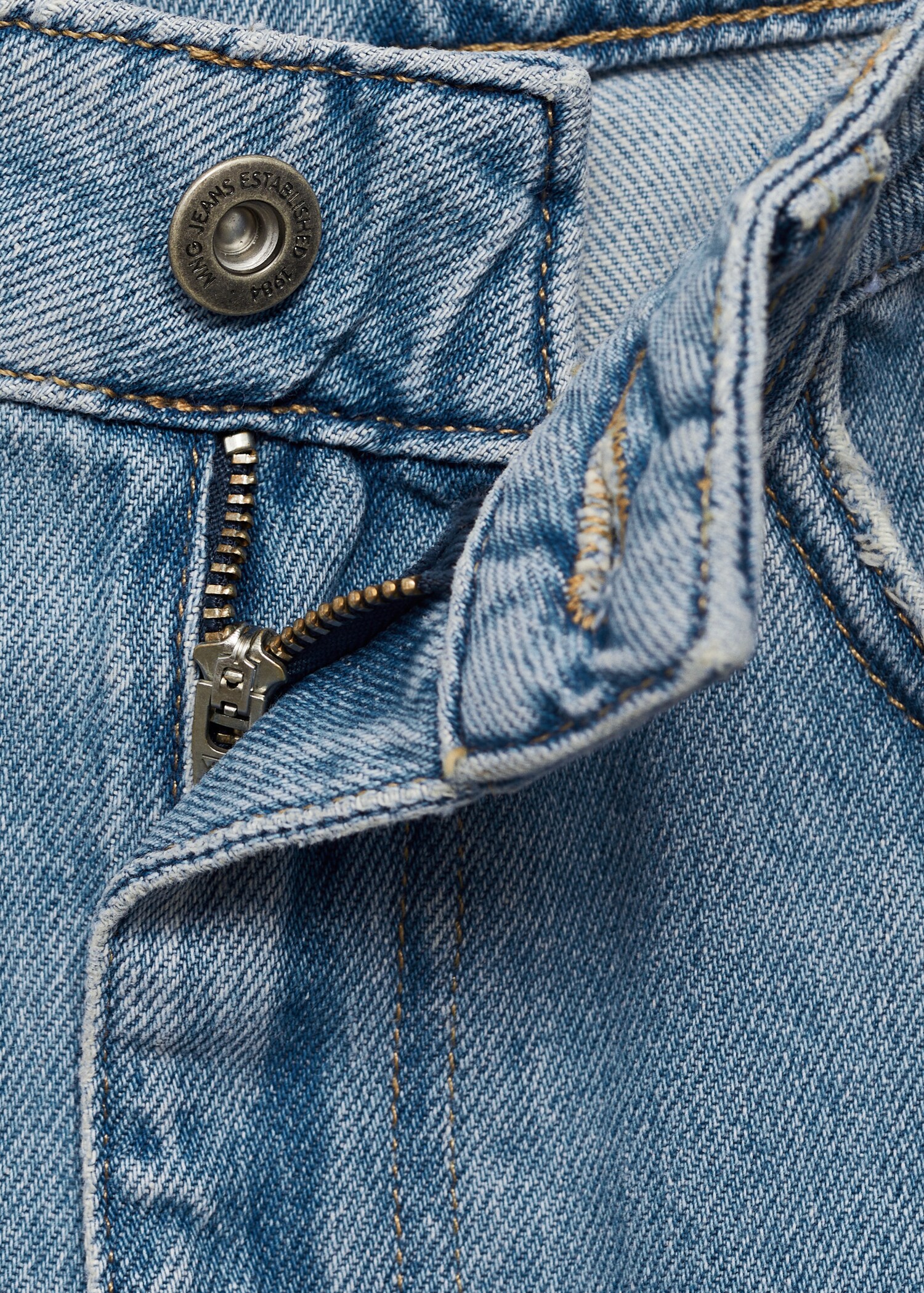 Wideleg mid-rise jeans - Details of the article 0