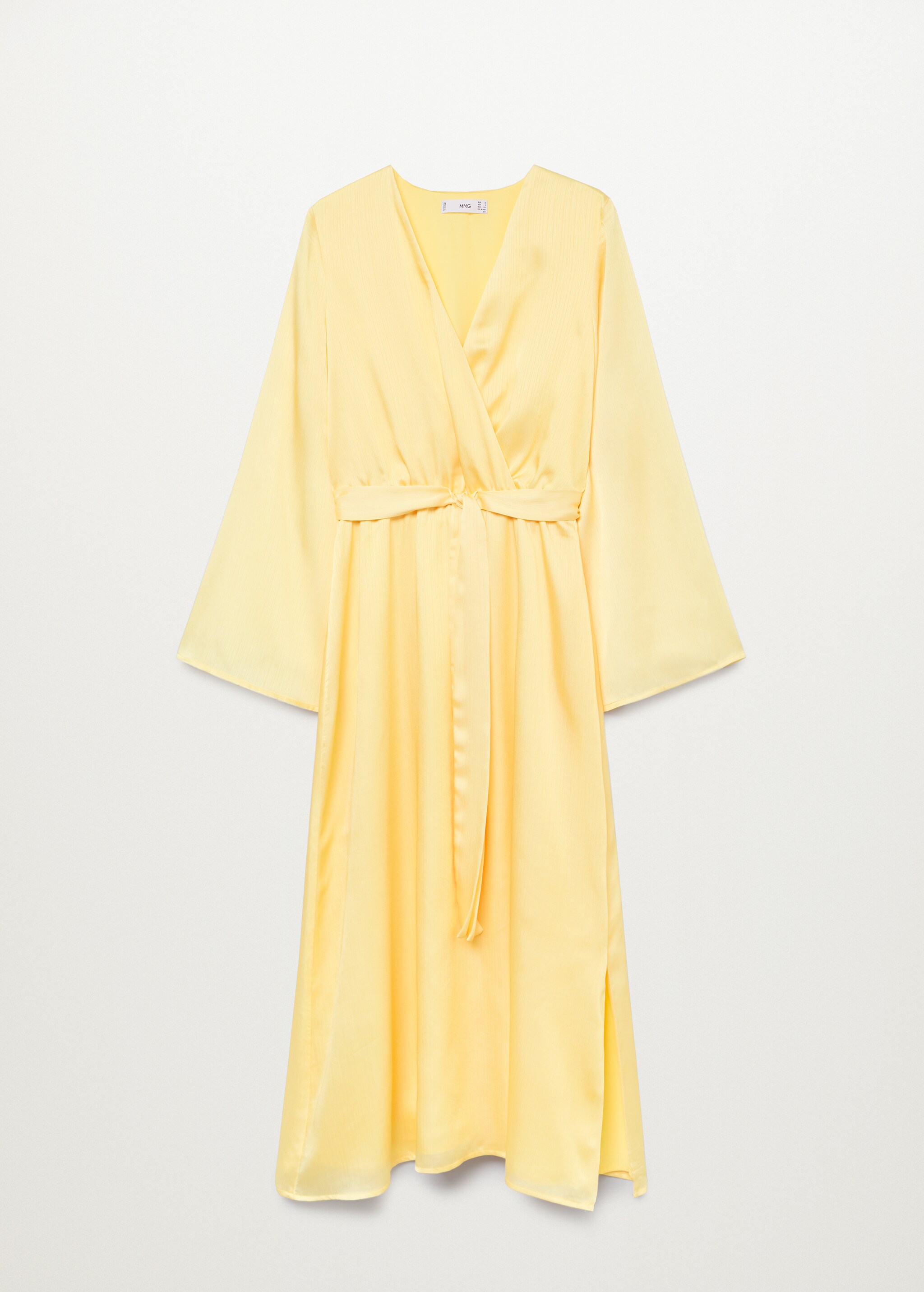 Vestido satinado cruzado - Artículo sin modelo