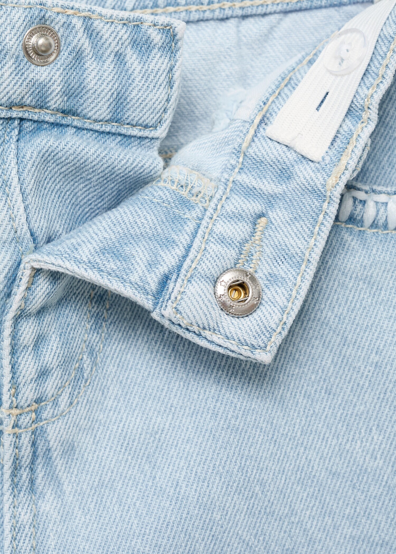 Embroidered culotte jeans - Details of the article 8