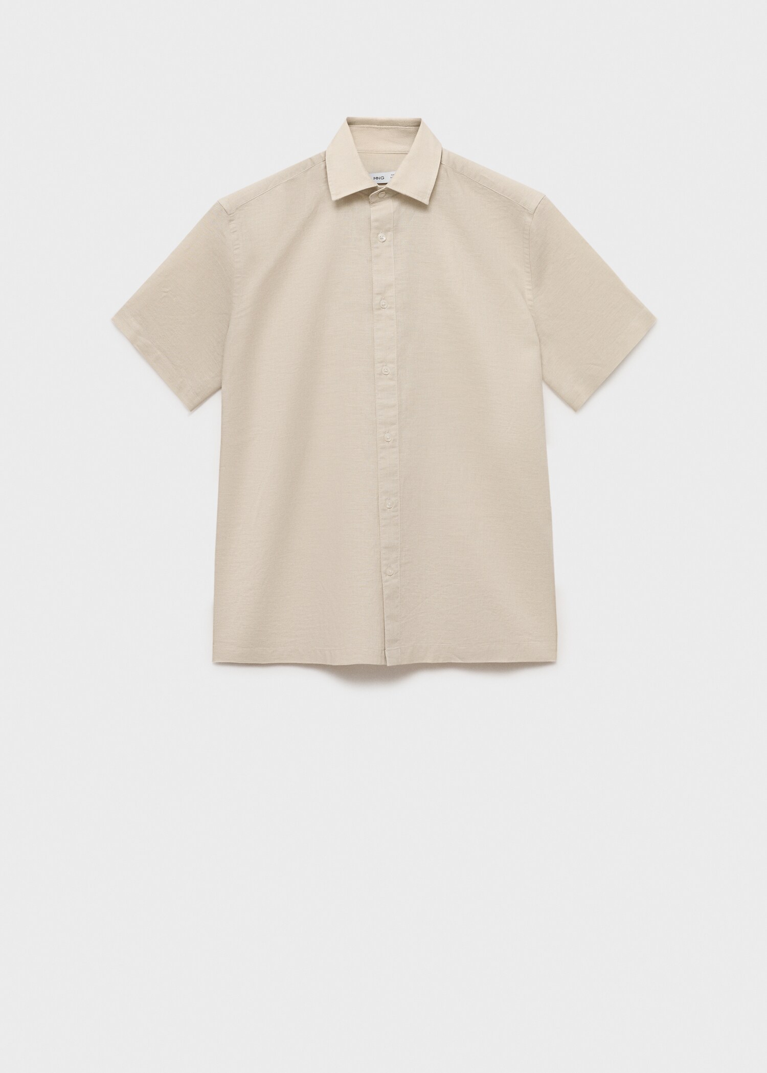 Kurzärmliges Leinenhemd - Artikel ohne Model